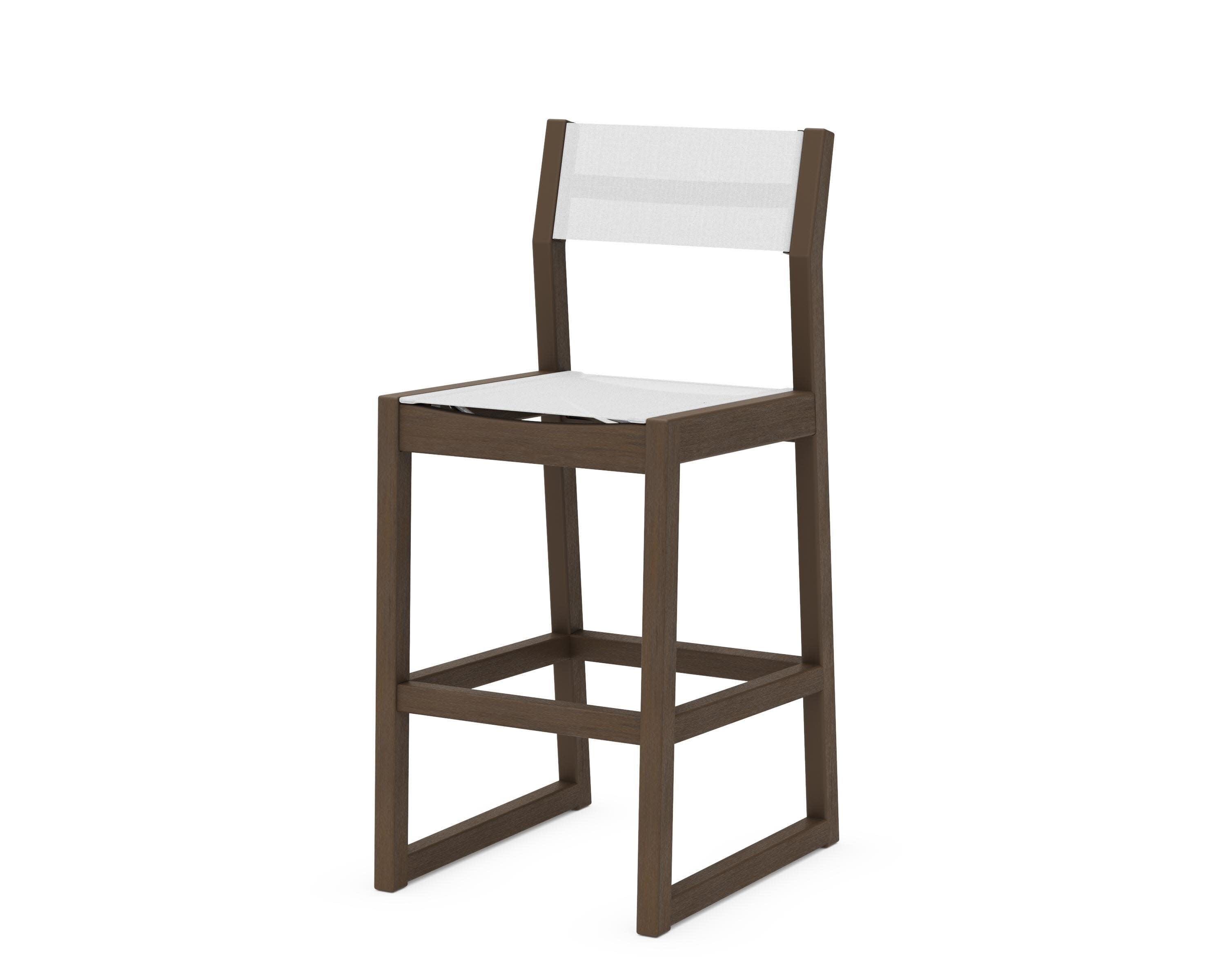EDGE Sling Bar Side Chair in Kona / White Sling