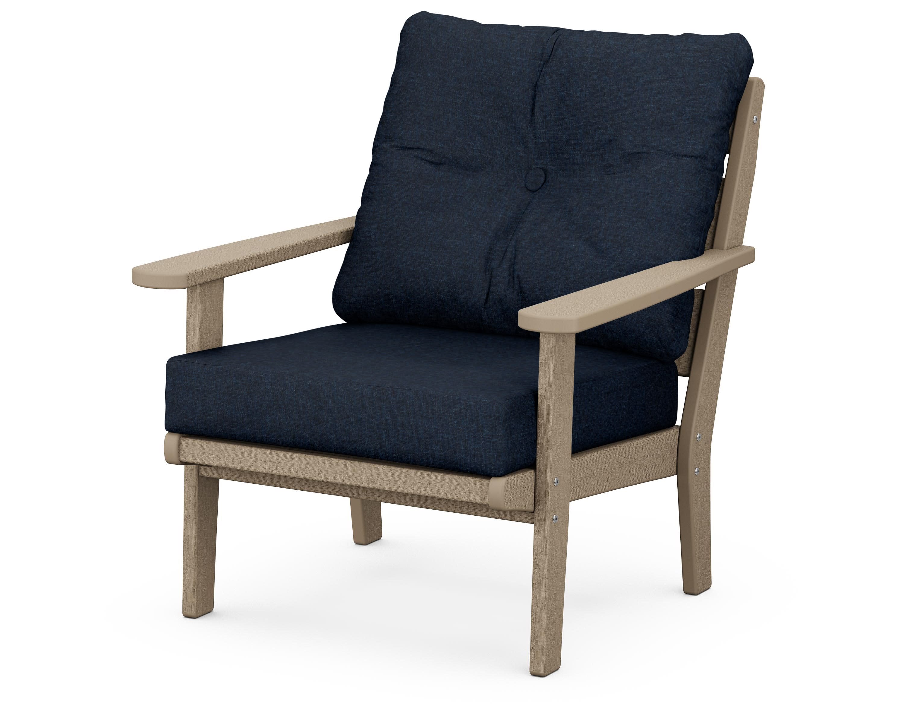 Lakeside Deep Seating Chair in Vintage Sahara / Marine Indigo