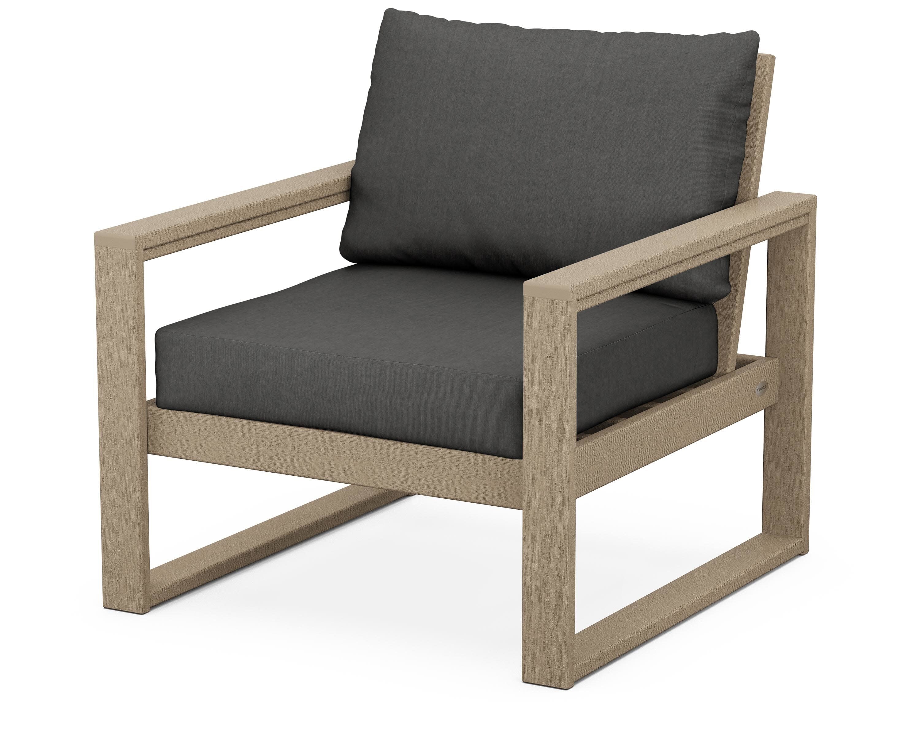 EDGE Club Chair in Vintage Sahara / Spectrum Carbon