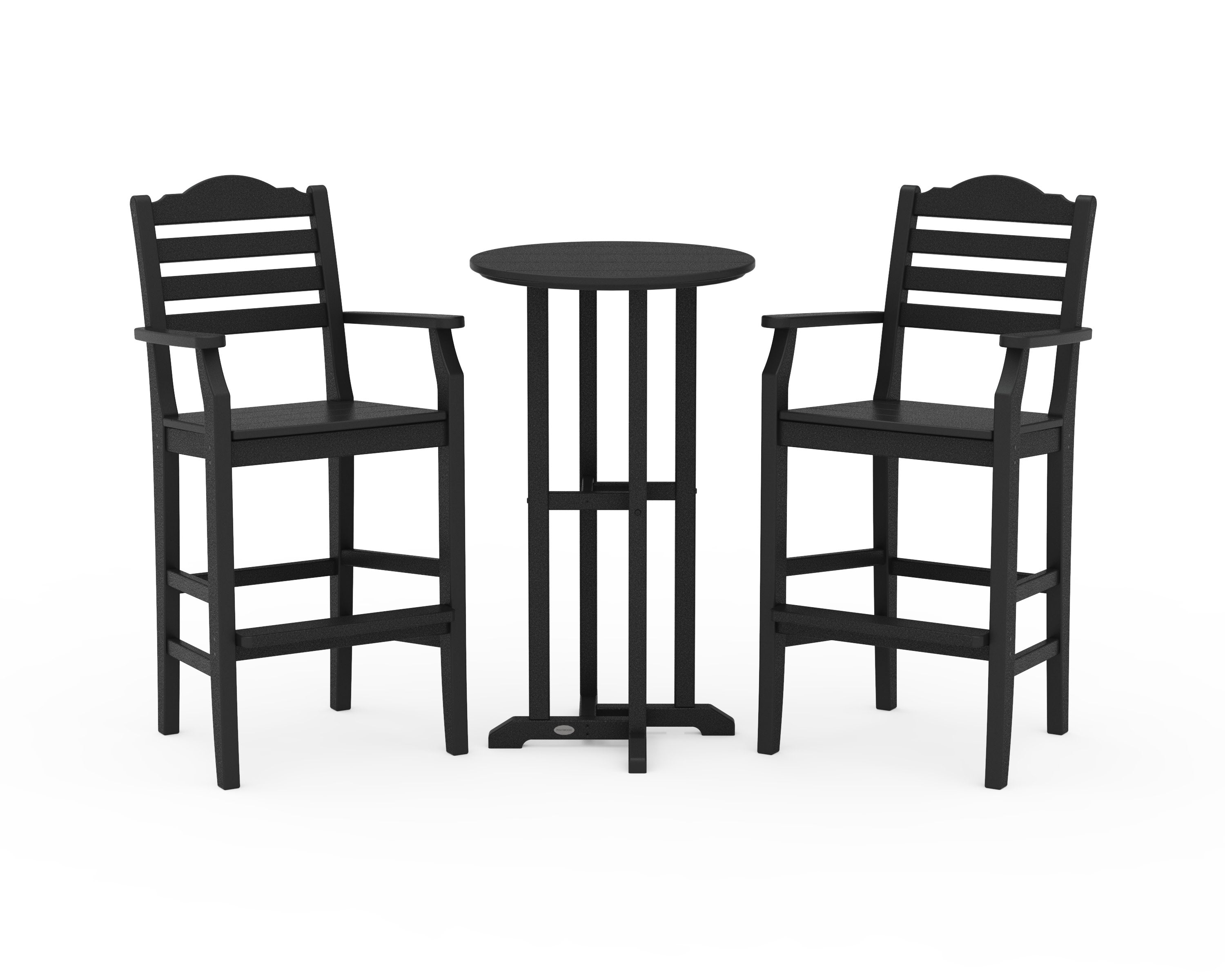Savannah 3-Piece Farmhouse Bar Set in Black