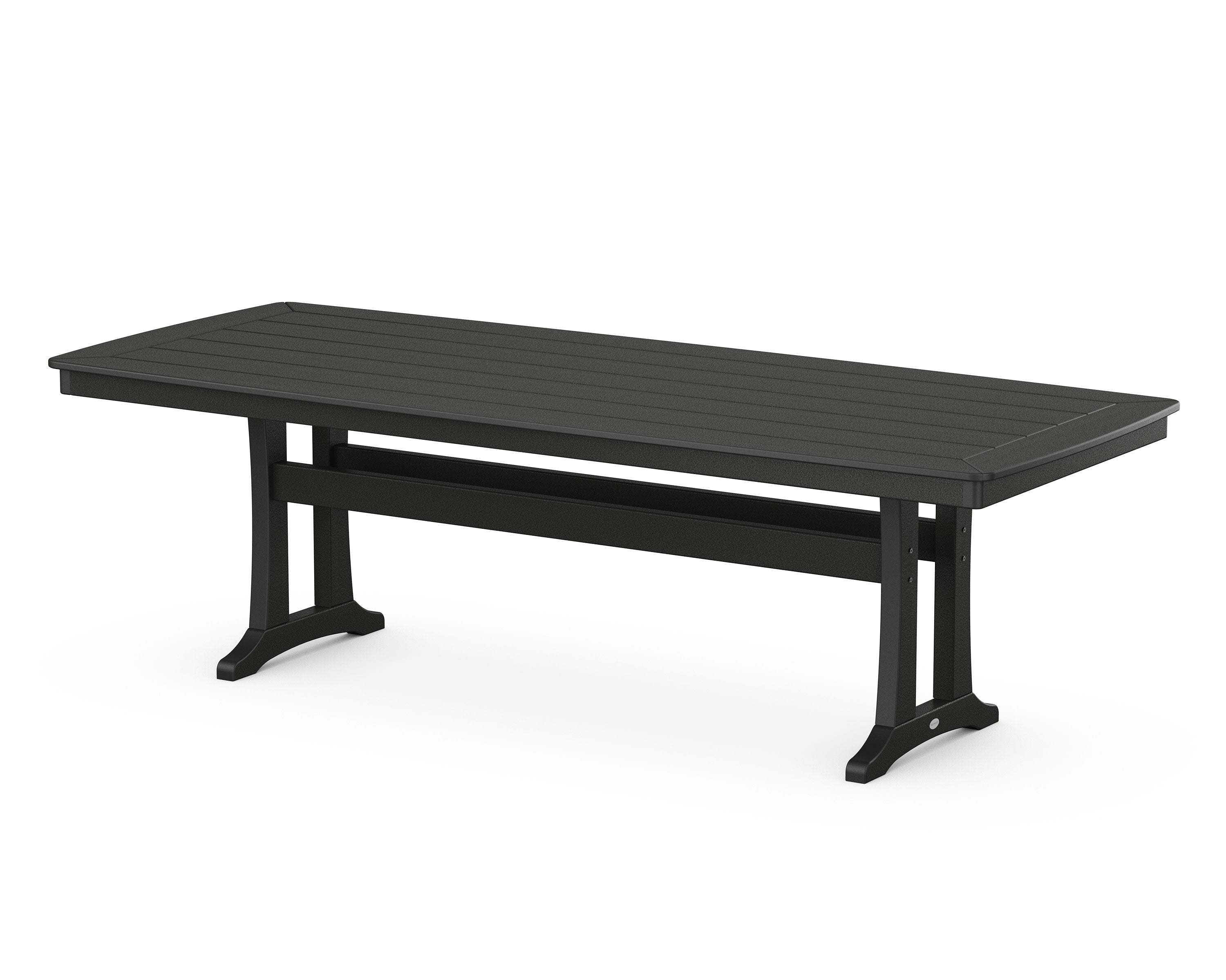 Nautical Trestle 39" x 97" Dining Table in Black