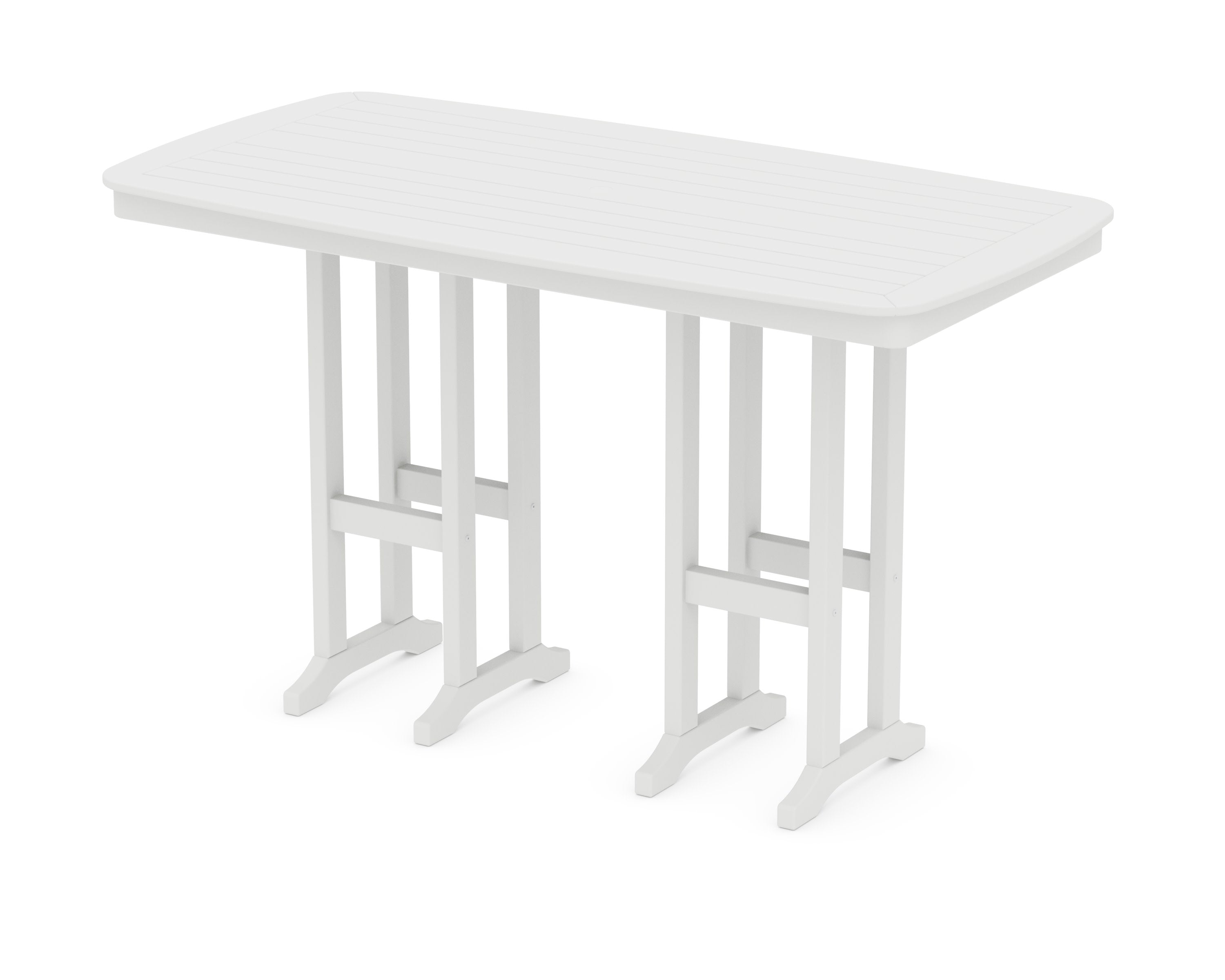 Nautical 37" x 72" Bar Table in White