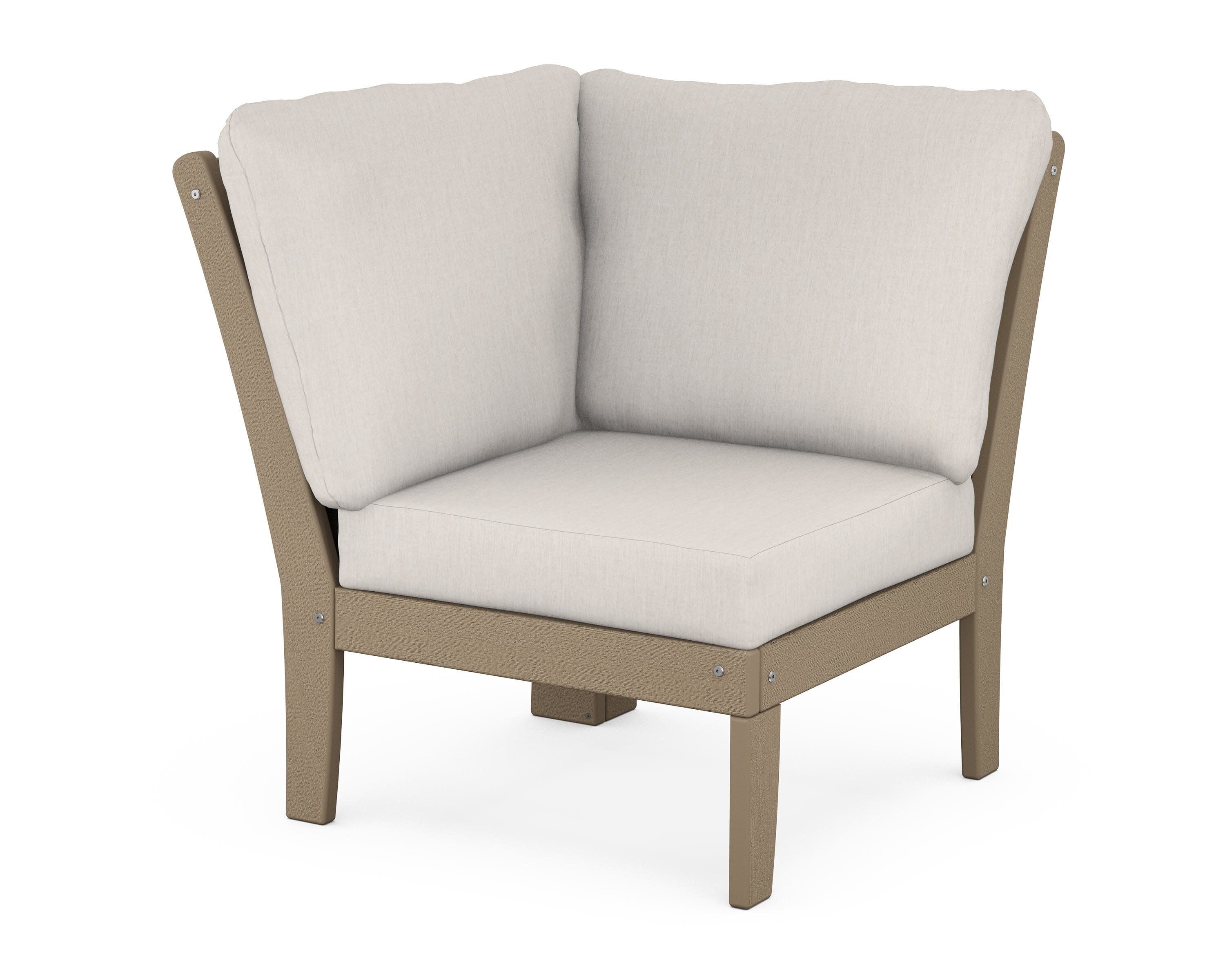 Braxton Modular Corner Chair in Vintage Sahara / Cast Ash