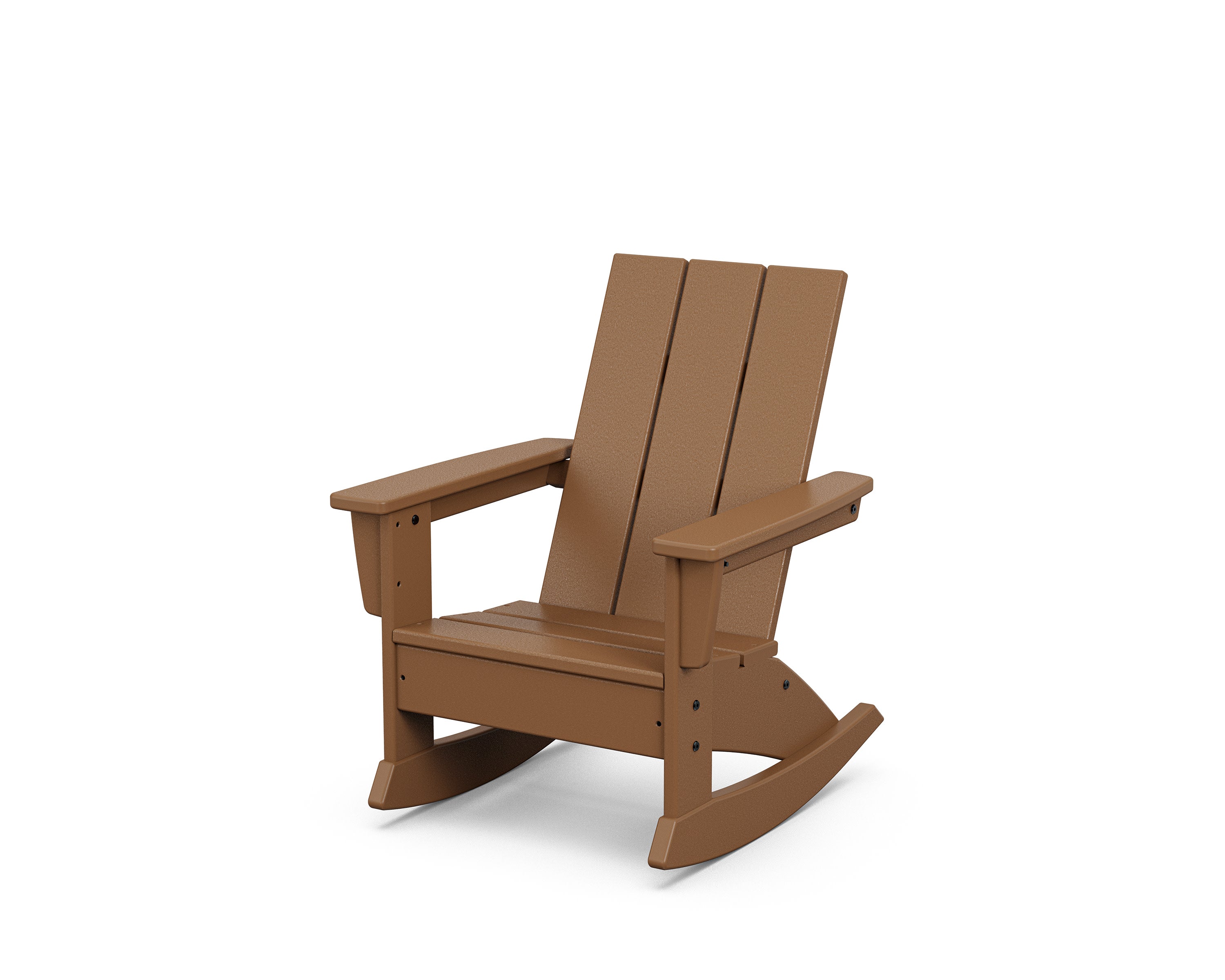 Kids Modern Adirondack Rocking Chair in Teak