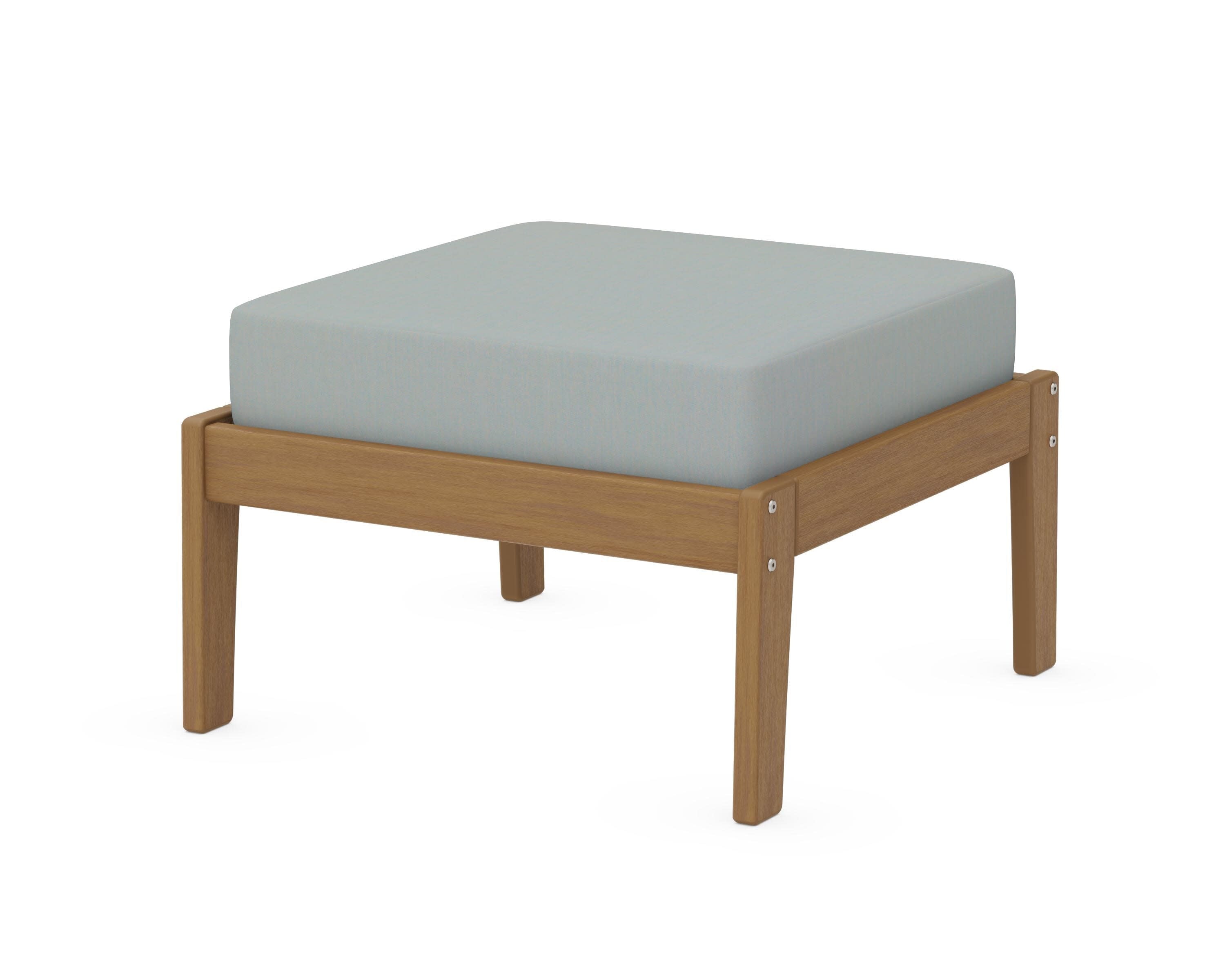 Deep Seating Ottoman in Natural / Spa