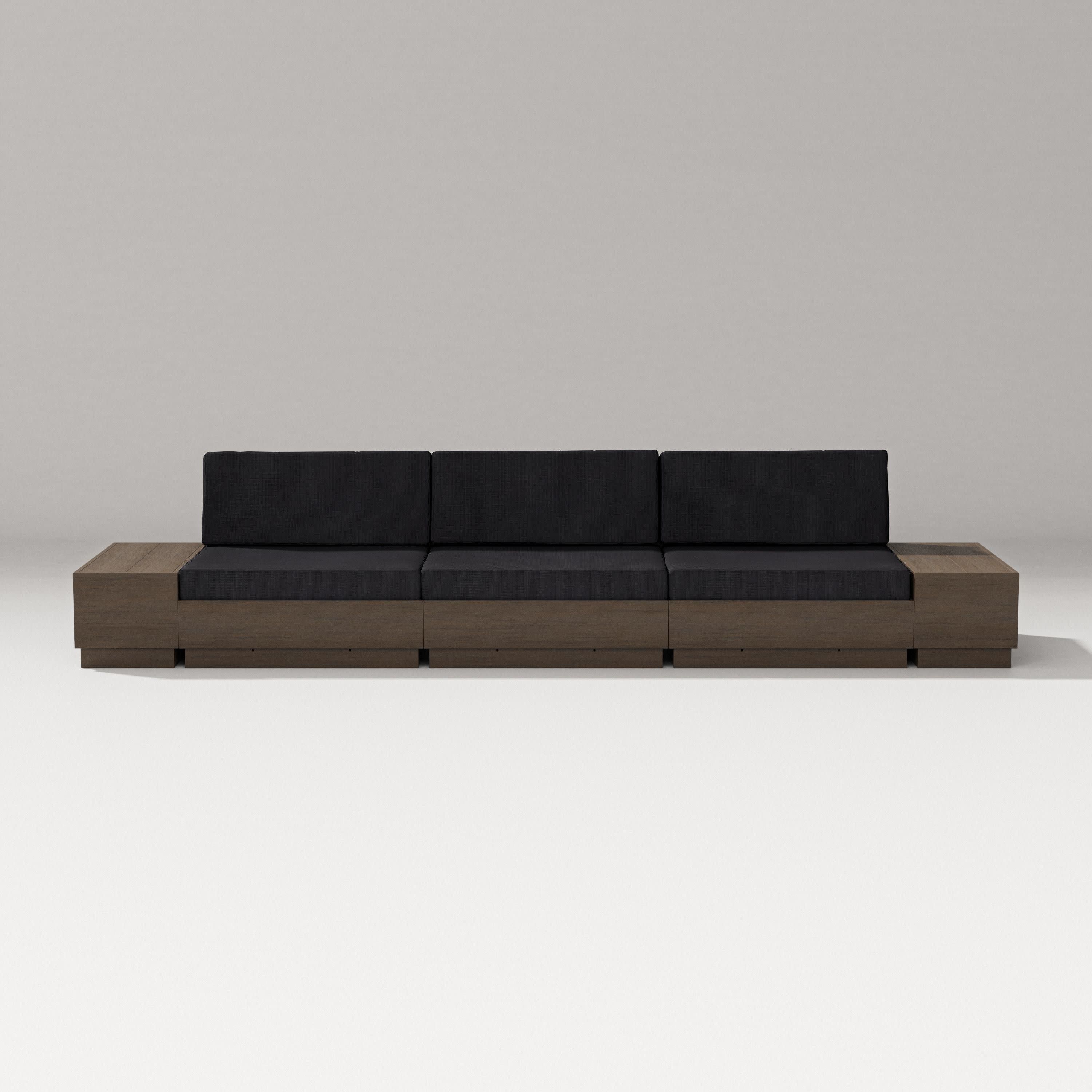 Elevate Straight Sectional in Kona / Midnight Linen