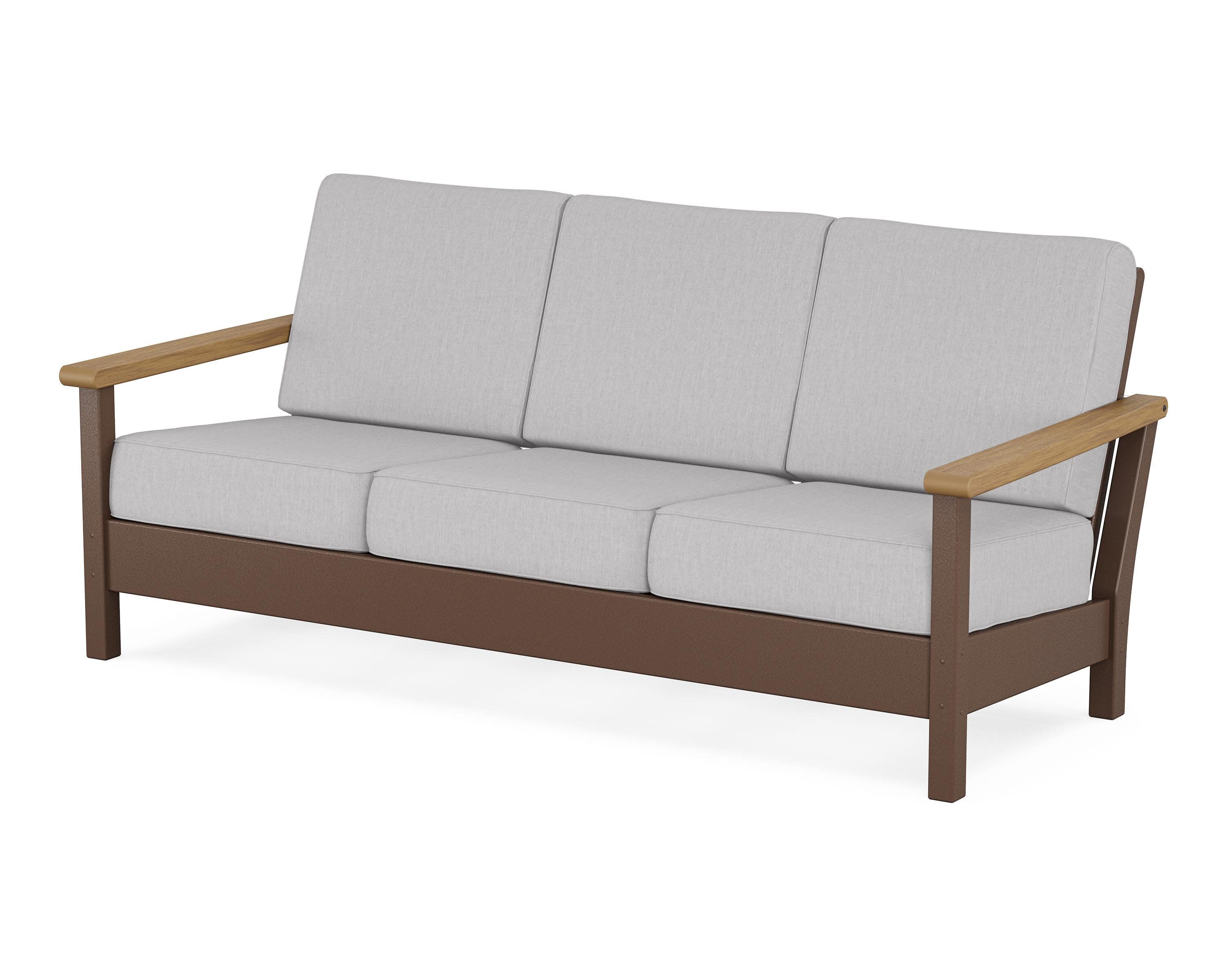 Harbour Deep Seating Sofa in Mahogany / Natural / Granite