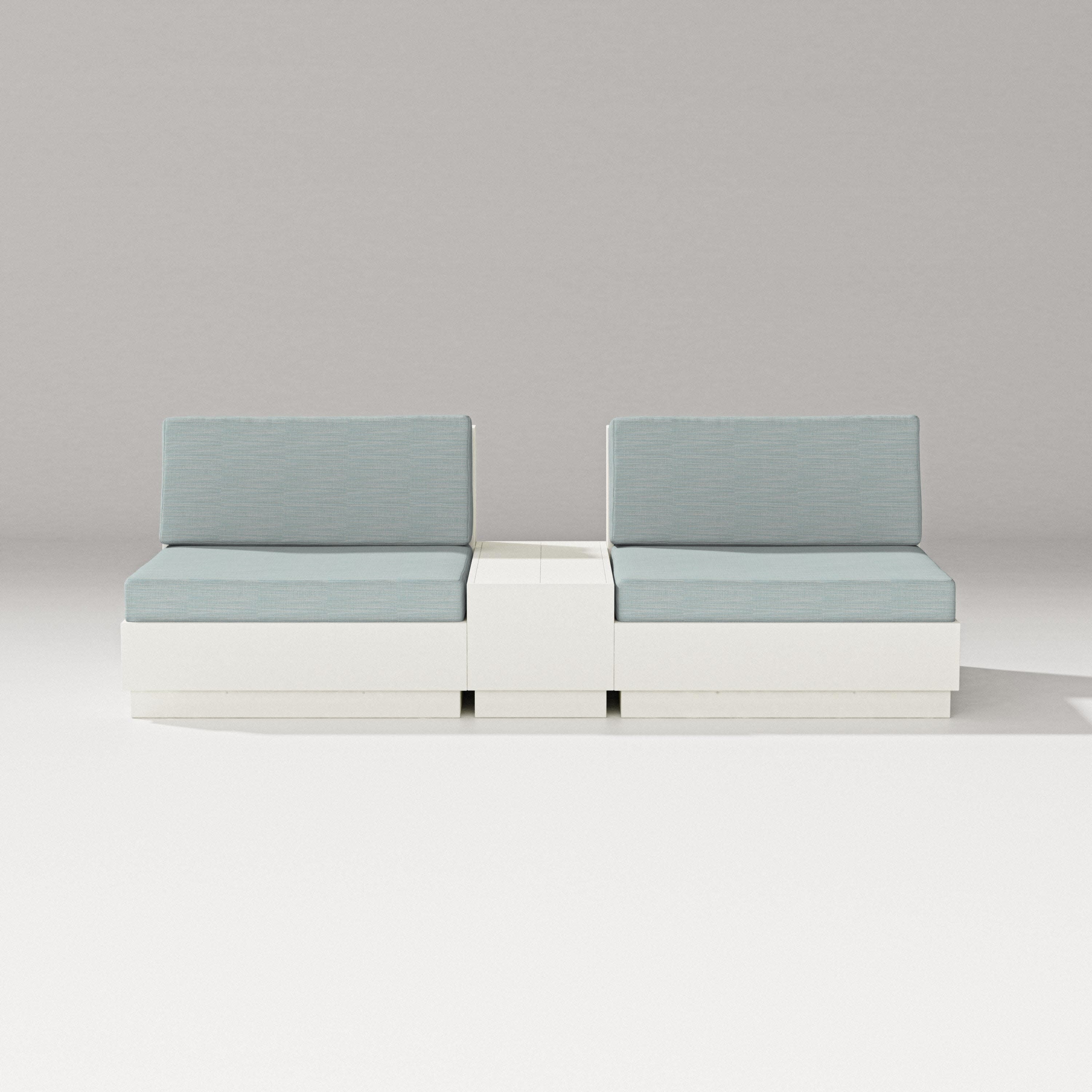 Elevate Lounge Chair Set in Vintage White / Soothe Mist