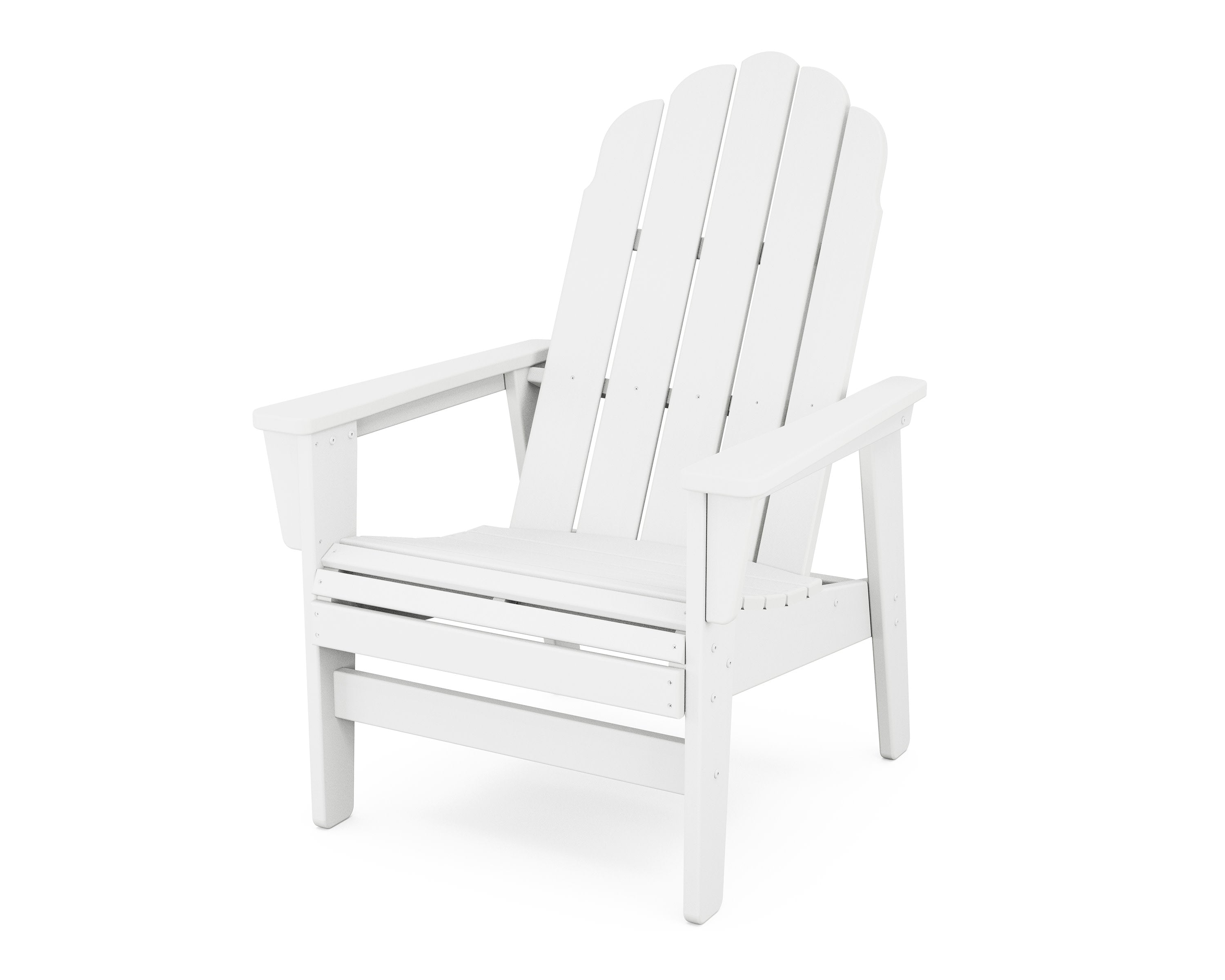 Vineyard Grand Upright Adirondack Chair in White