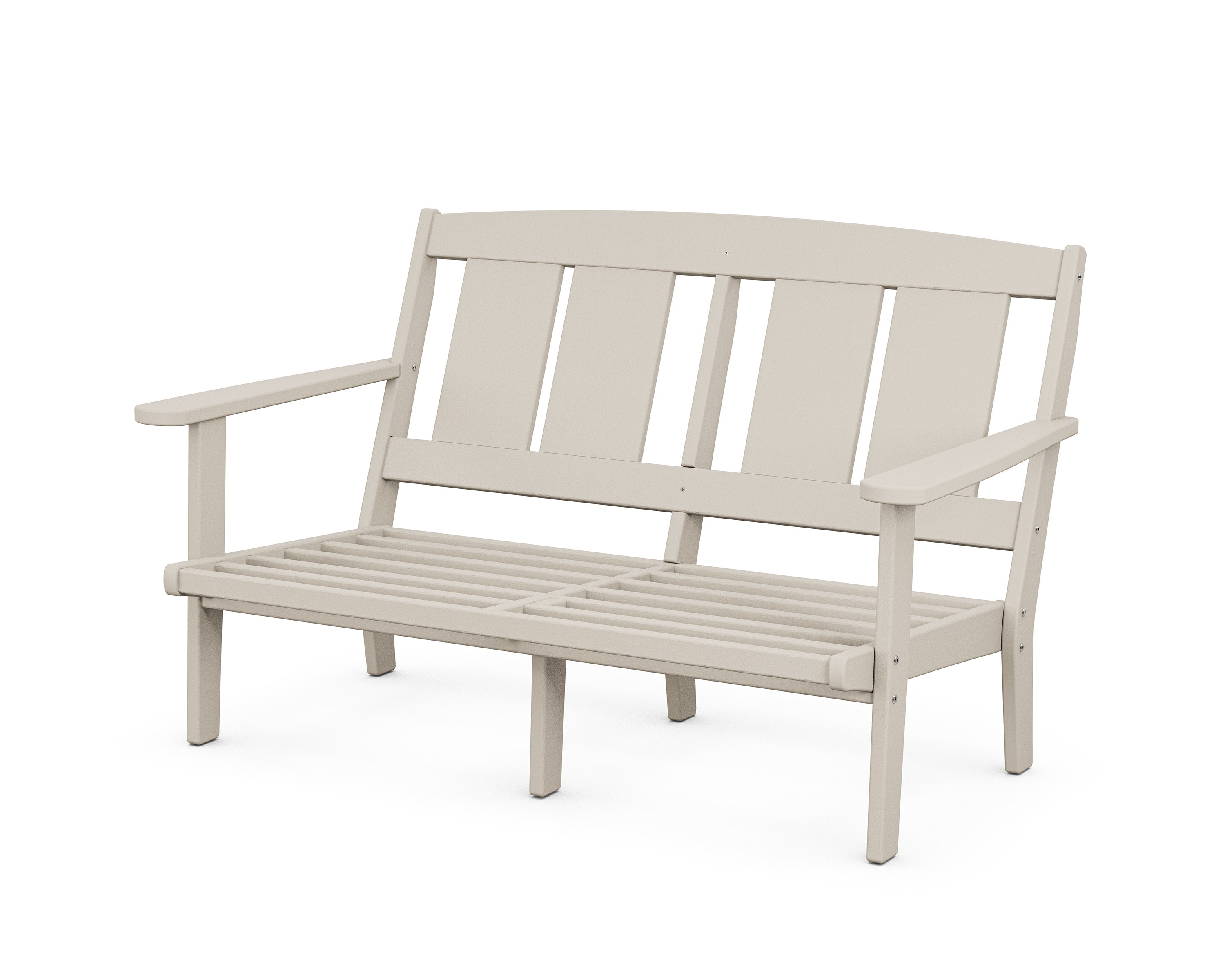 Mission Deep Seating Loveseat Frame in Sand