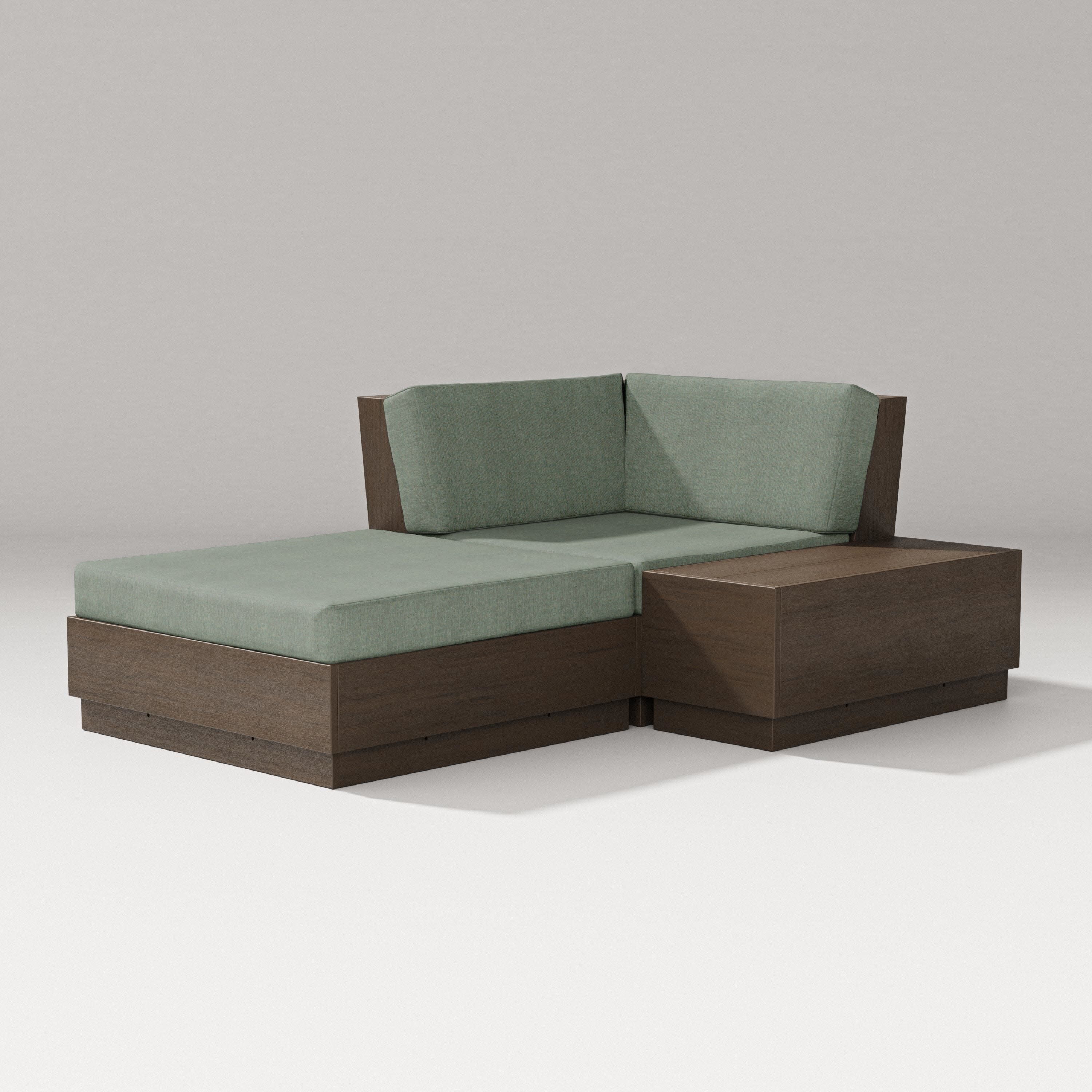 Elevate Corner Chaise in Kona / Cast Sage