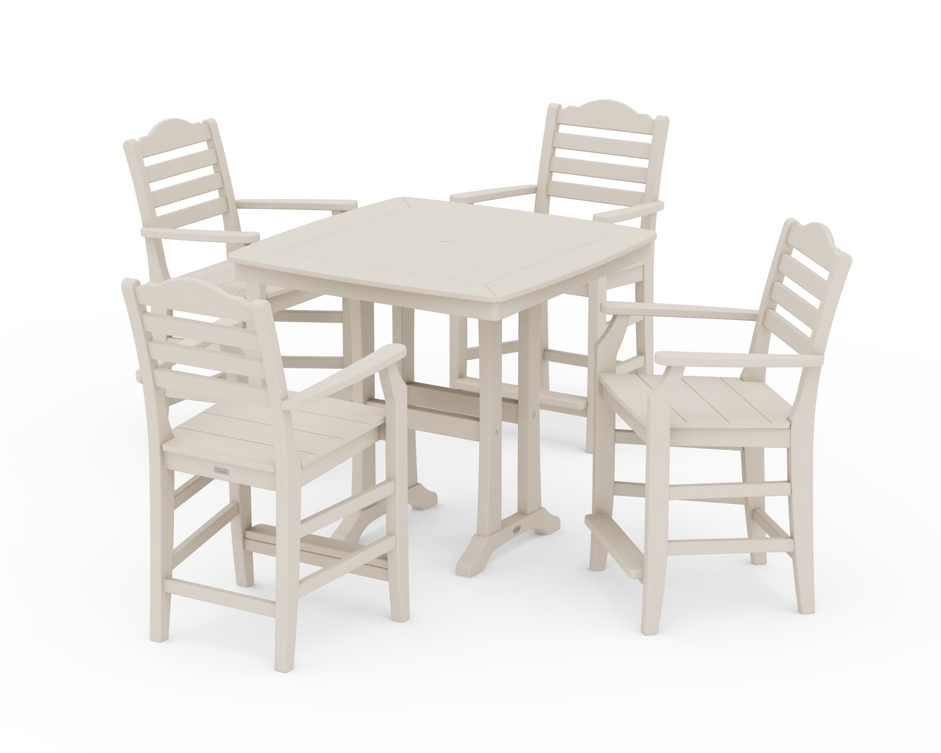 Savannah 5-Piece Counter Set with Trestle Legs in Sand