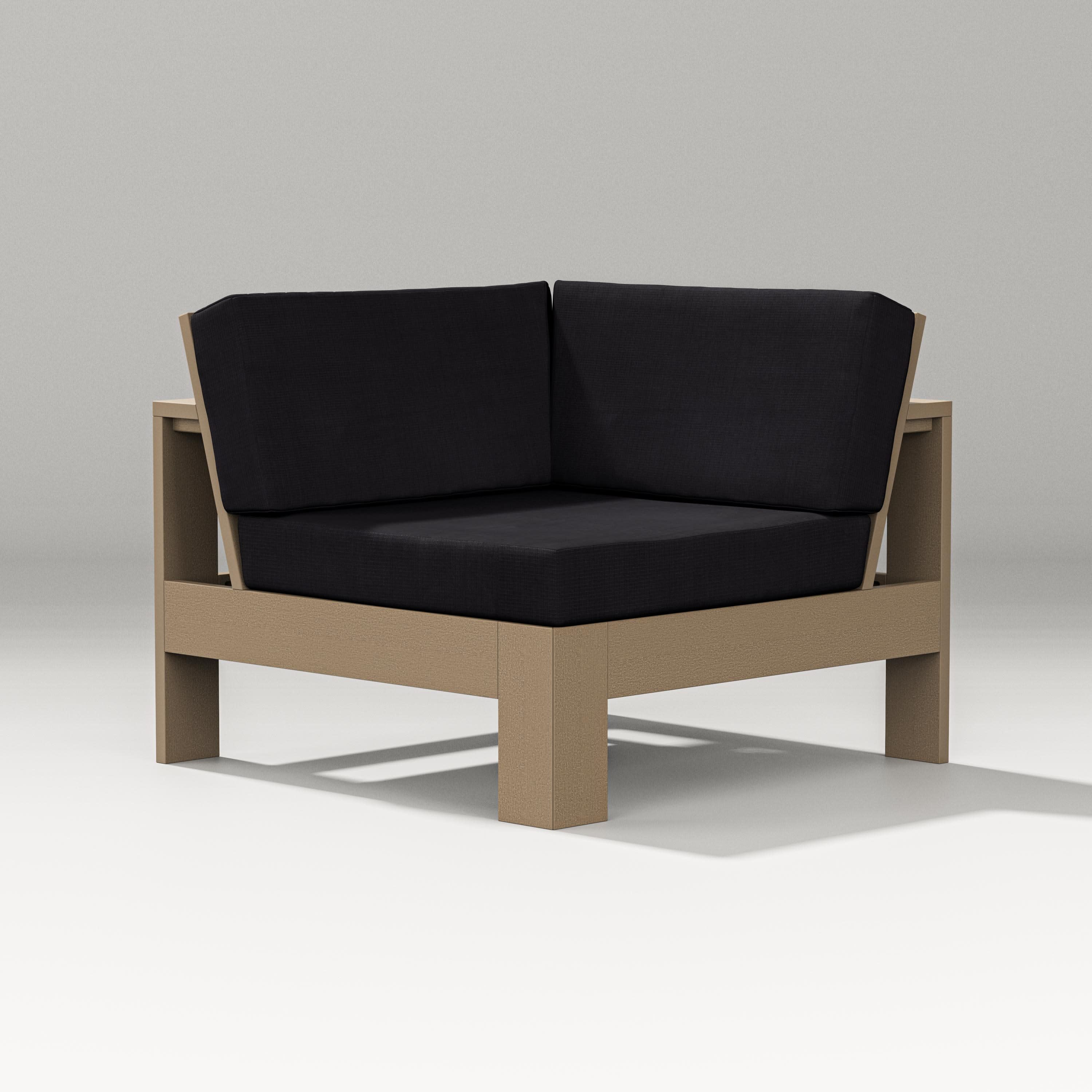 Latitude Modular Corner Chair in Vintage Sahara / Midnight Linen