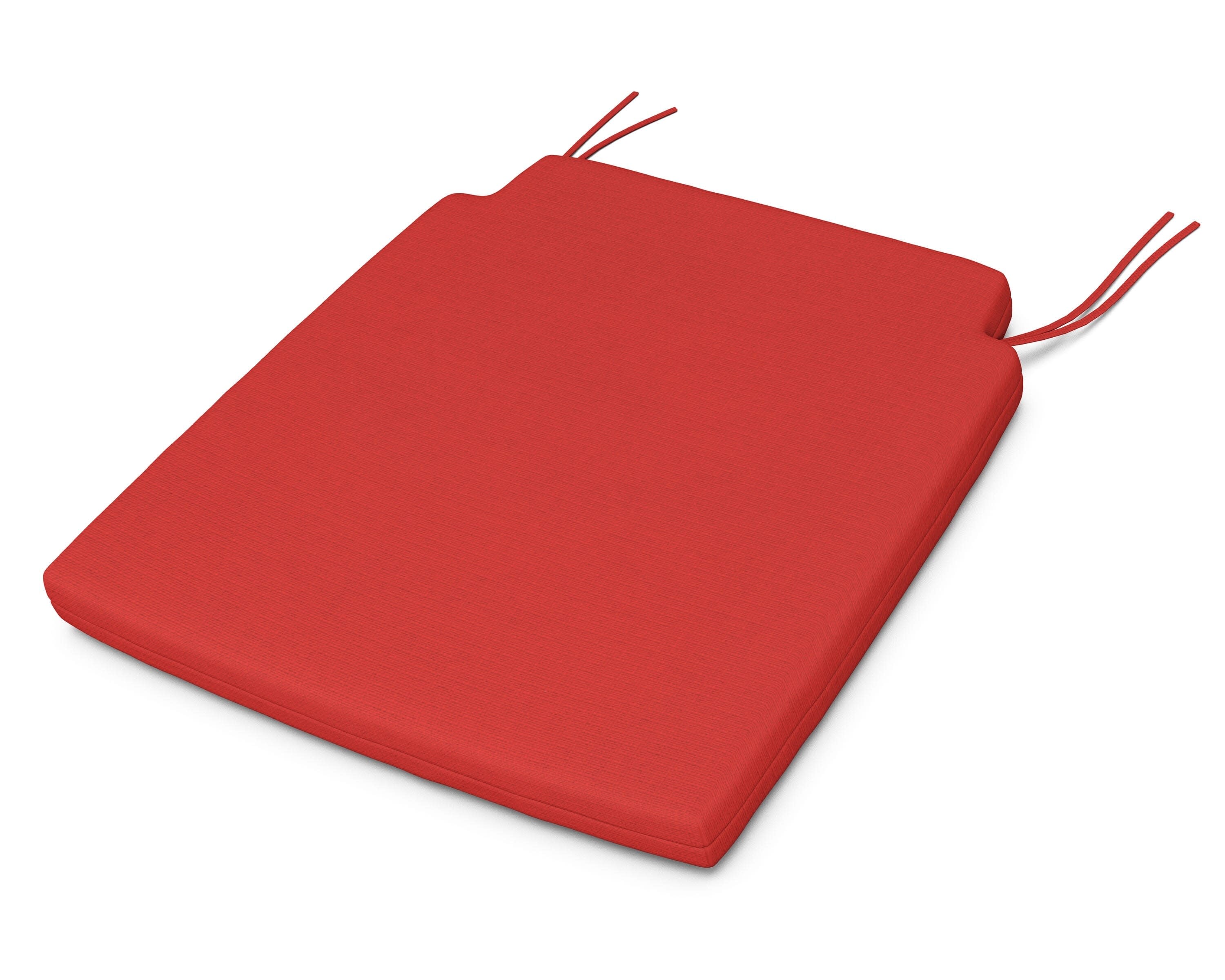 Savannah Dining Seat Pad in Crimson Linen