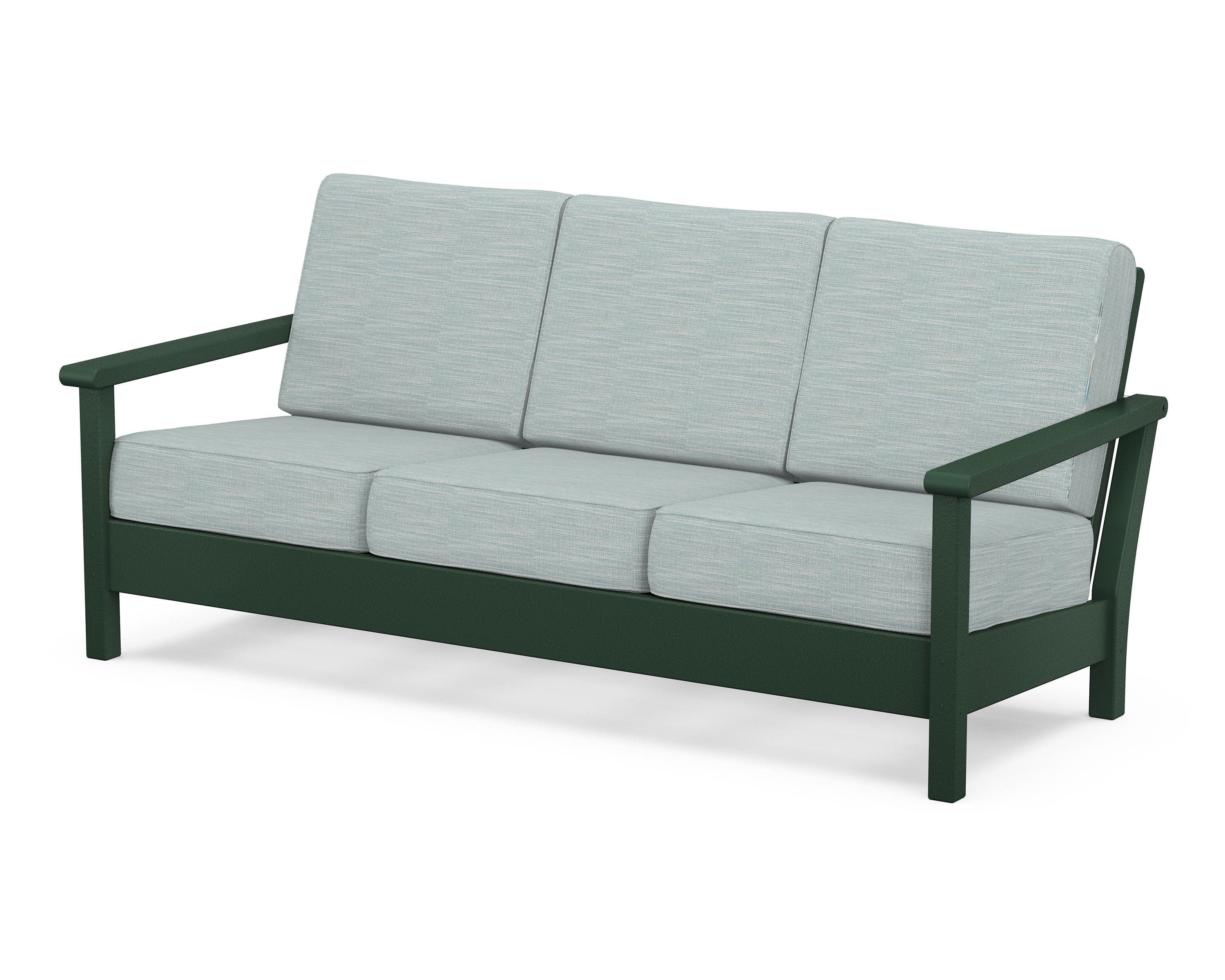 Harbour Deep Seating Sofa in Green / Soothe Mist