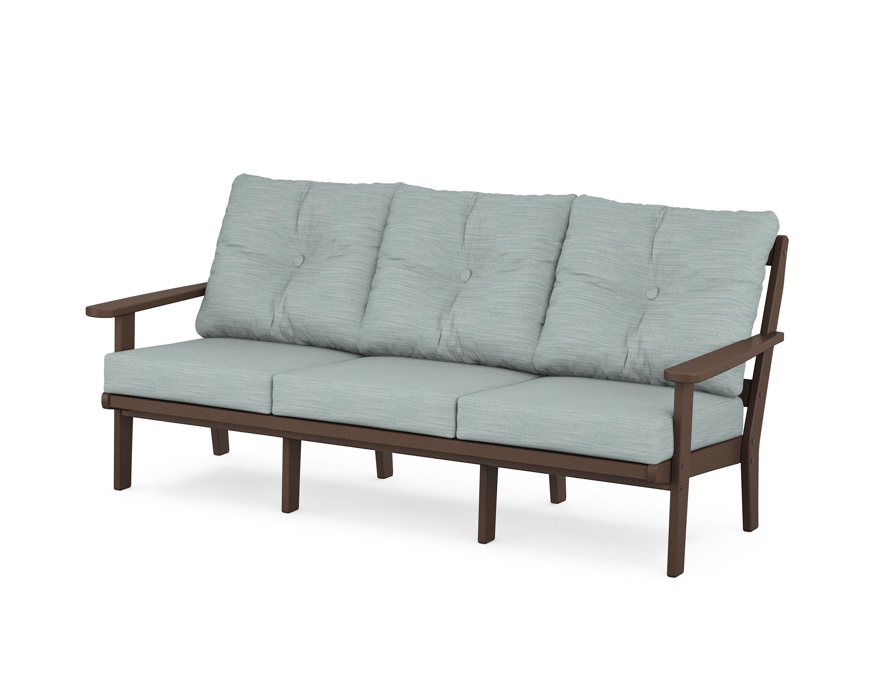 Mission Deep Seating Sofa in Mahogany / Soothe Mist