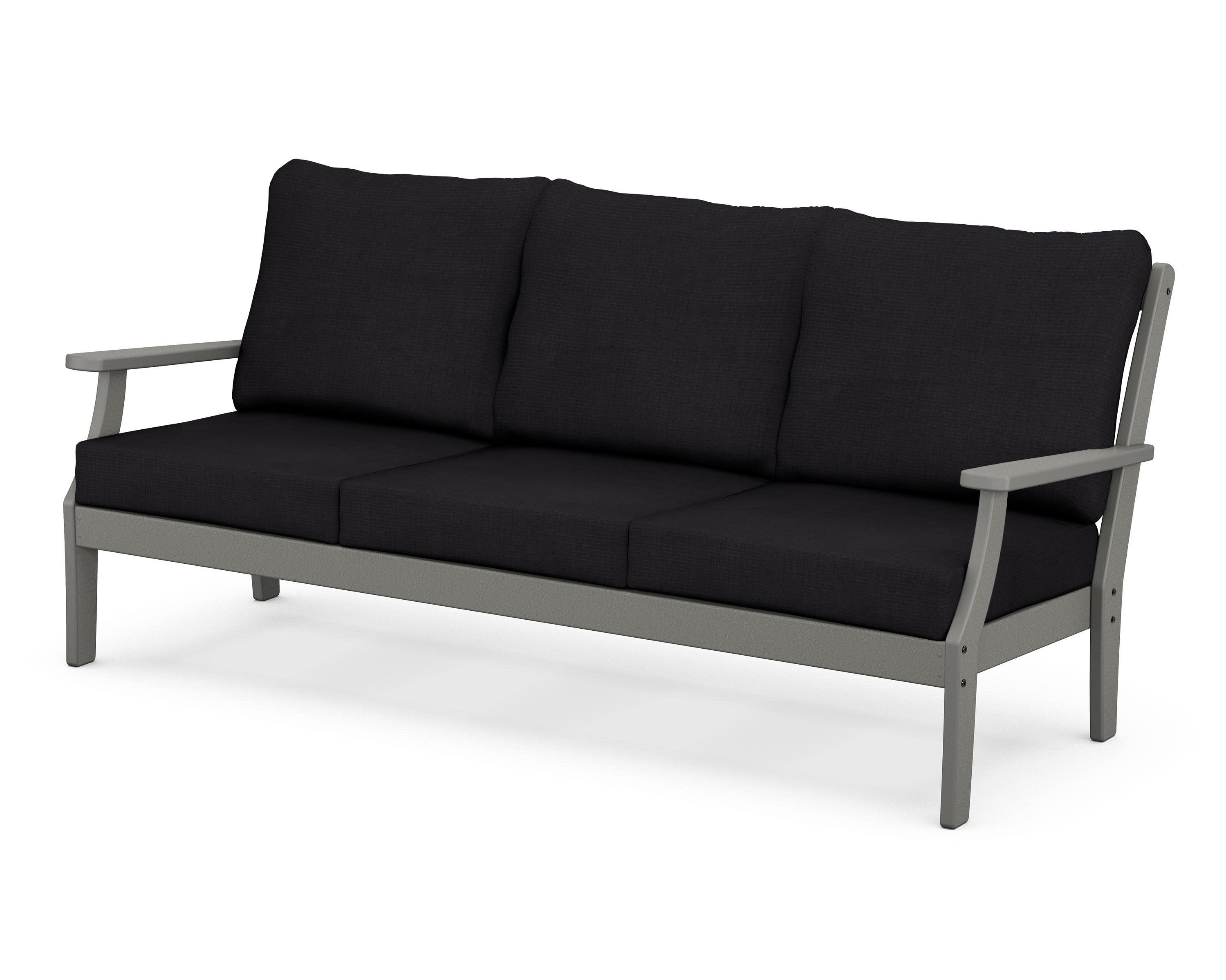Braxton Deep Seating Sofa in Slate Grey / Midnight Linen