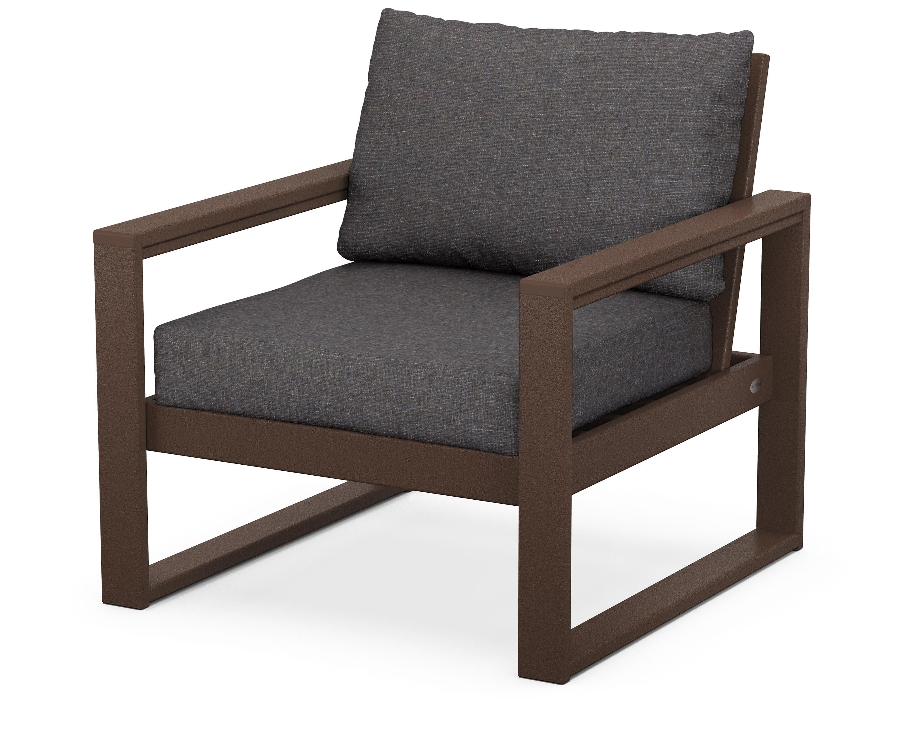 EDGE Club Chair in Mahogany / Ash Charcoal