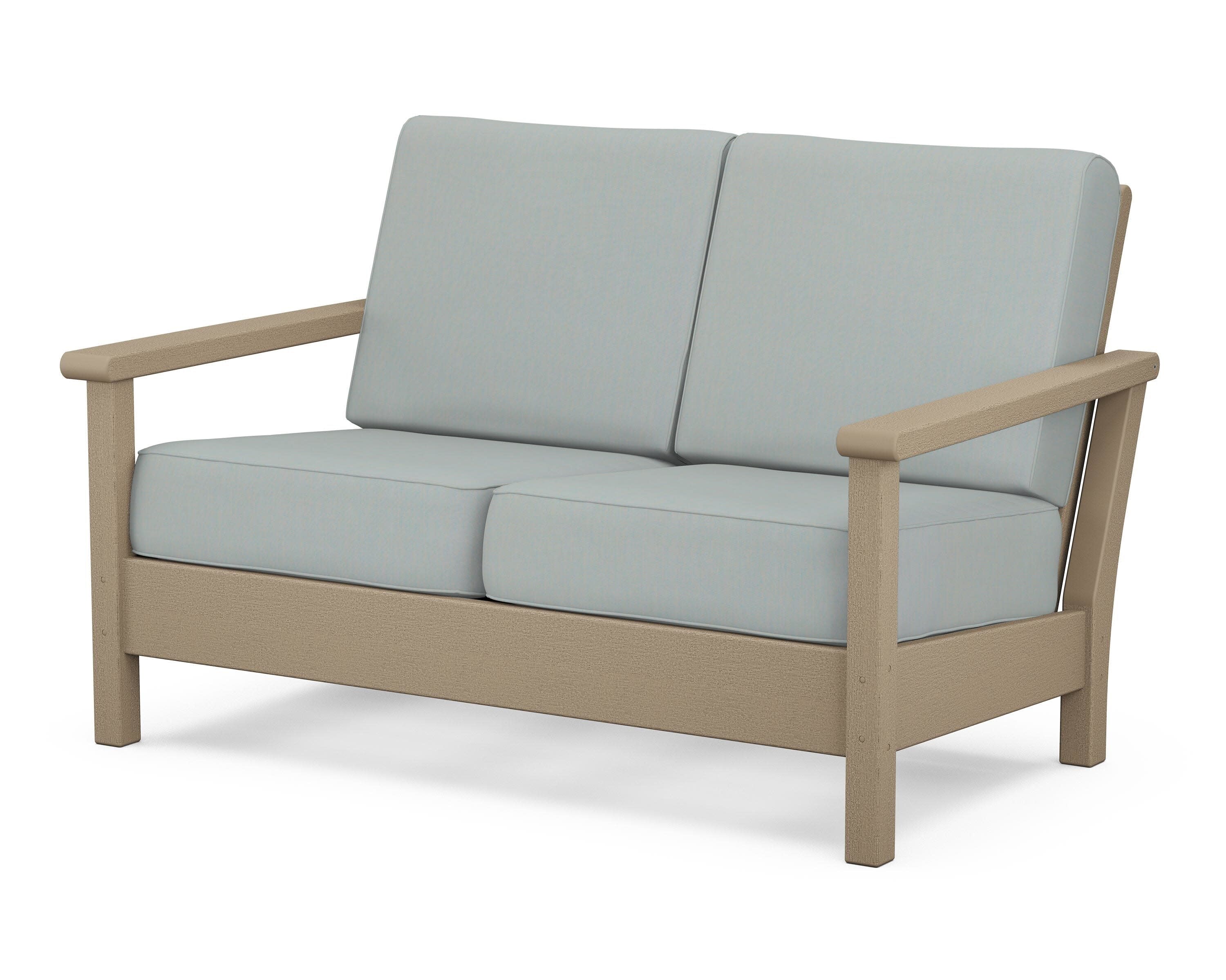 Harbour Deep Seating Loveseat in Vintage Sahara / Spa