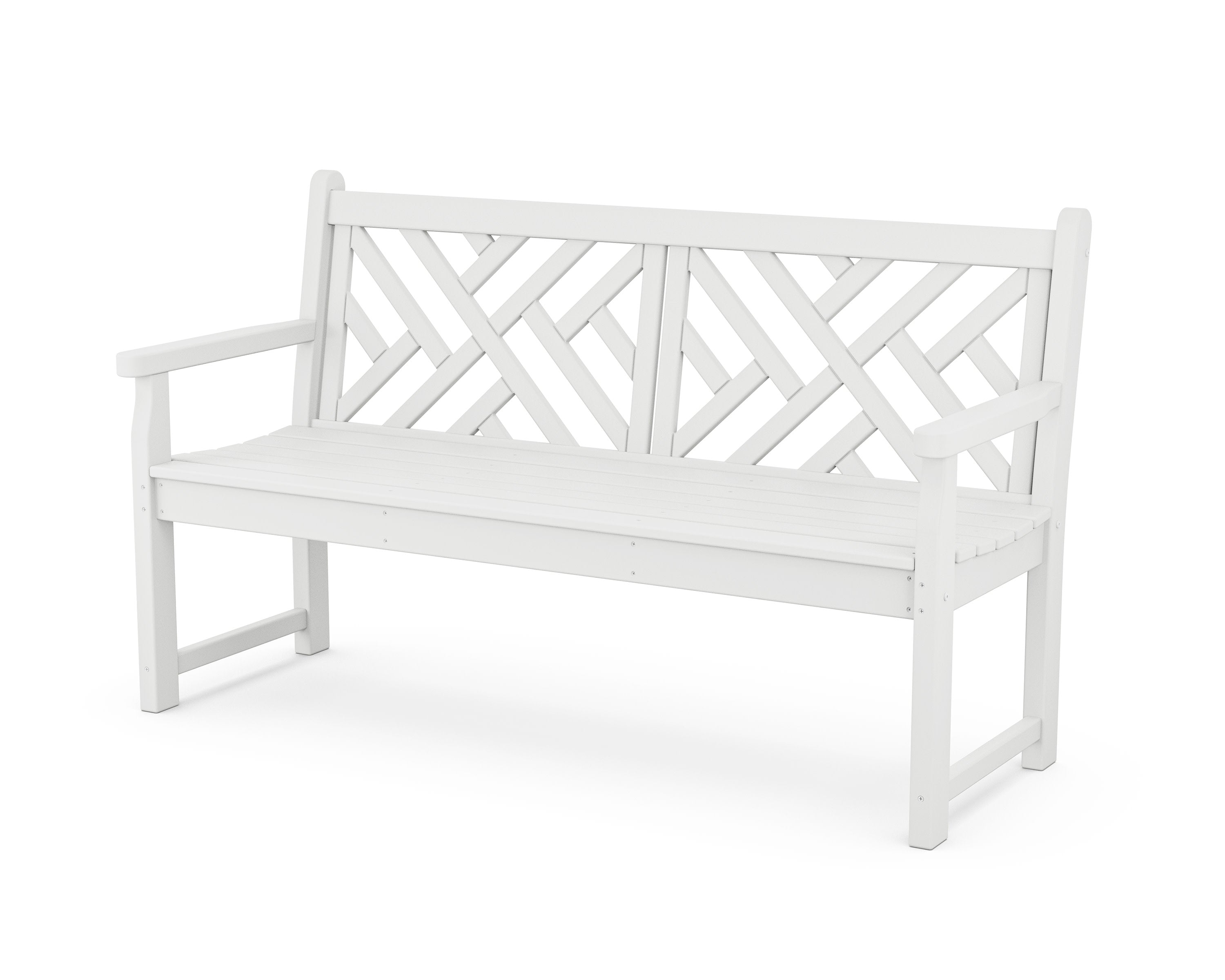 Chippendale 60" Bench in White