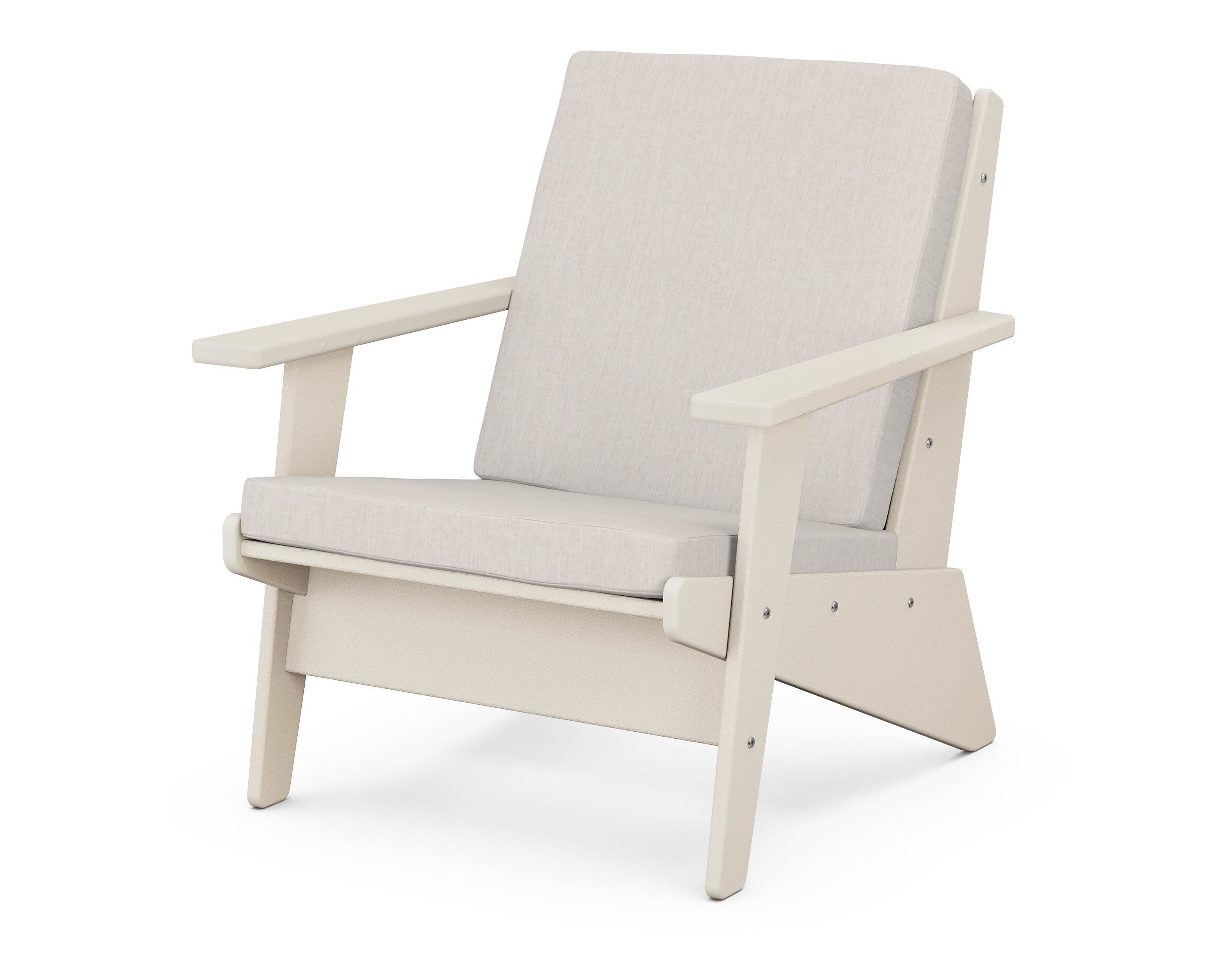 Riviera Modern Lounge Chair in Sand / Cast Ash