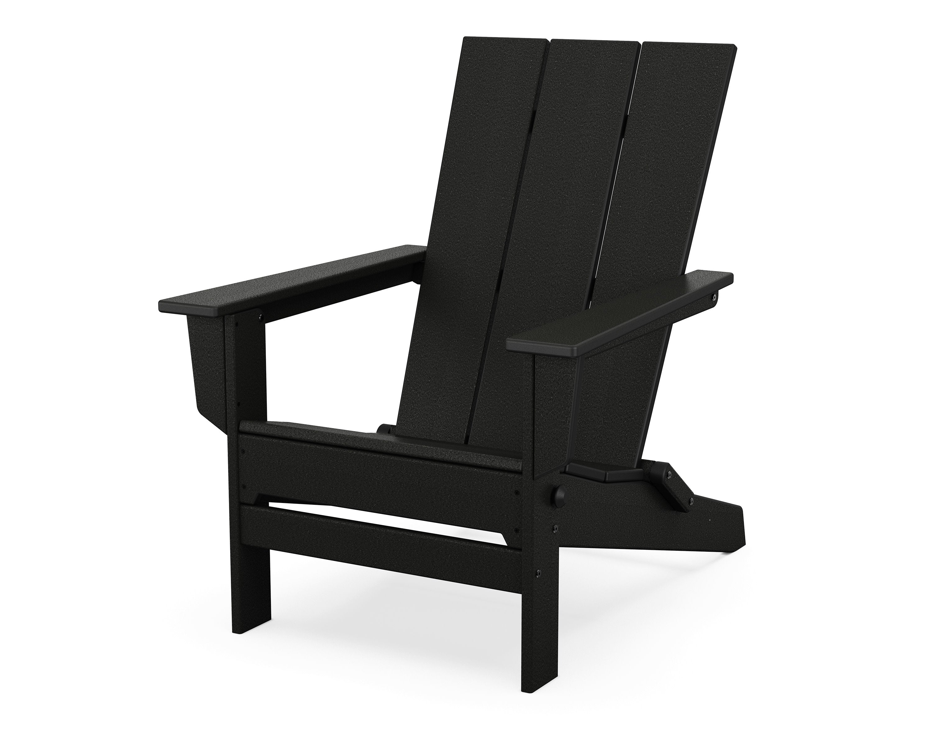 Modern Studio Folding Adirondack Chair in Black