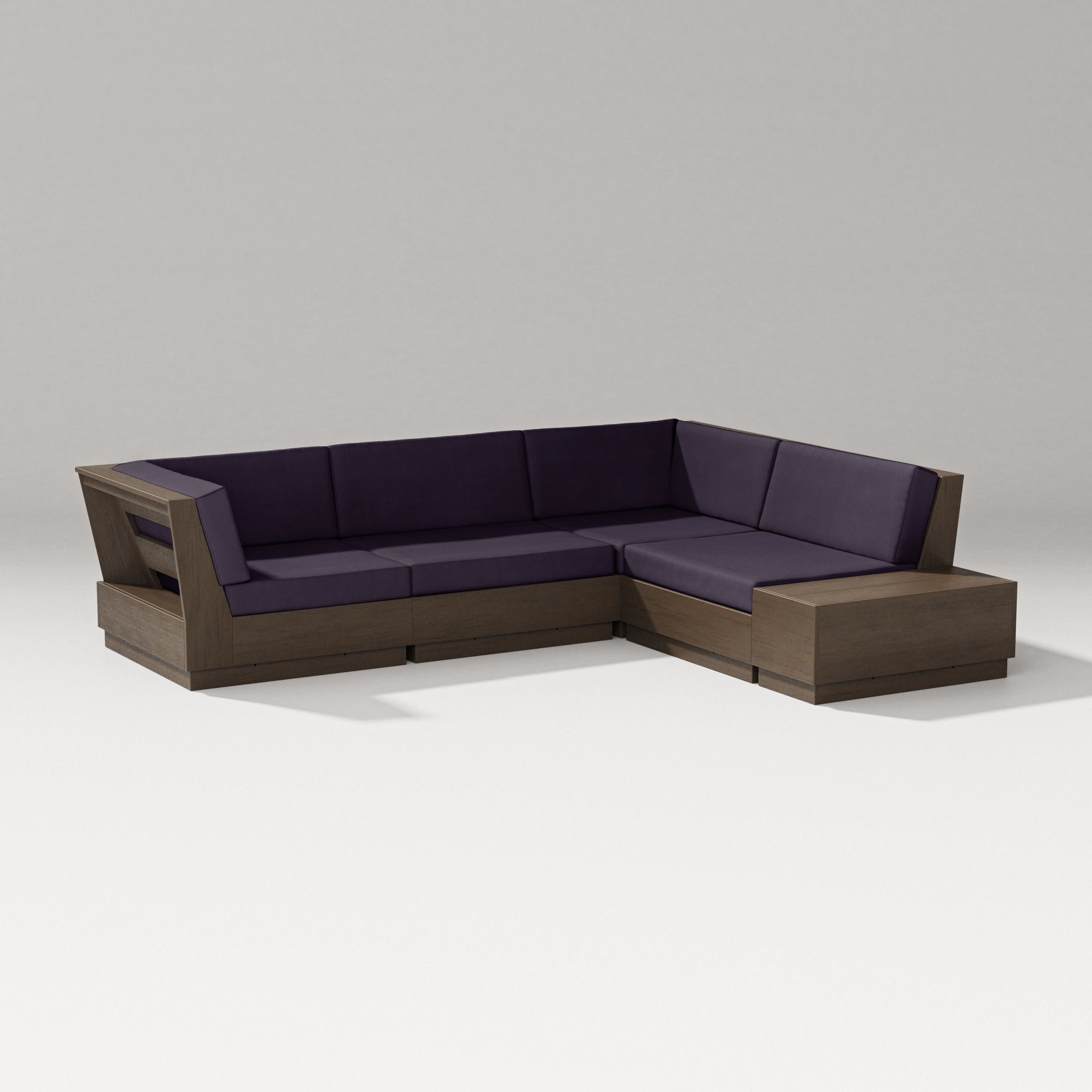 Elevate Corner Sectional in Kona / Navy Linen