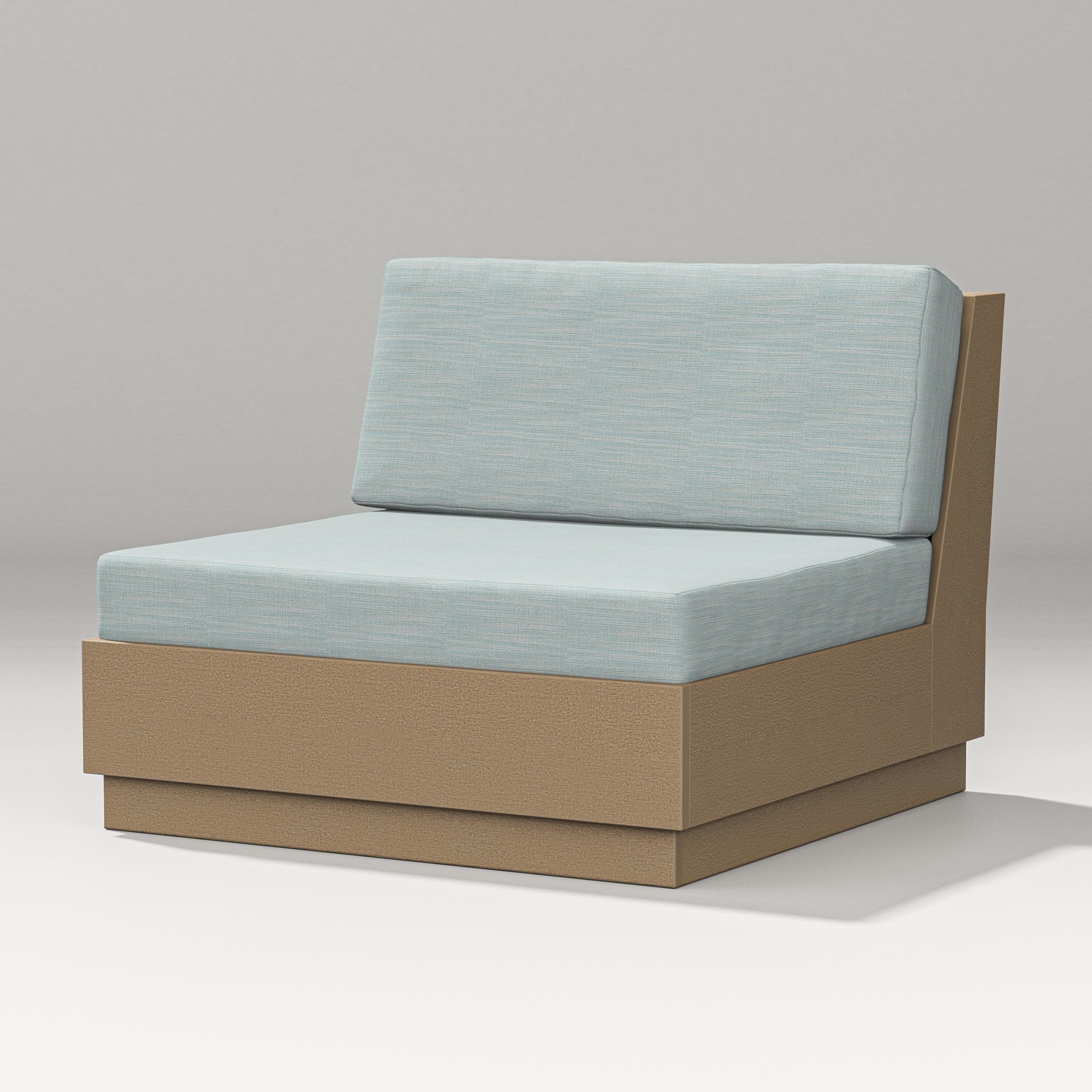 Elevate Modular Armless Chair in Vintage Sahara / Soothe Mist