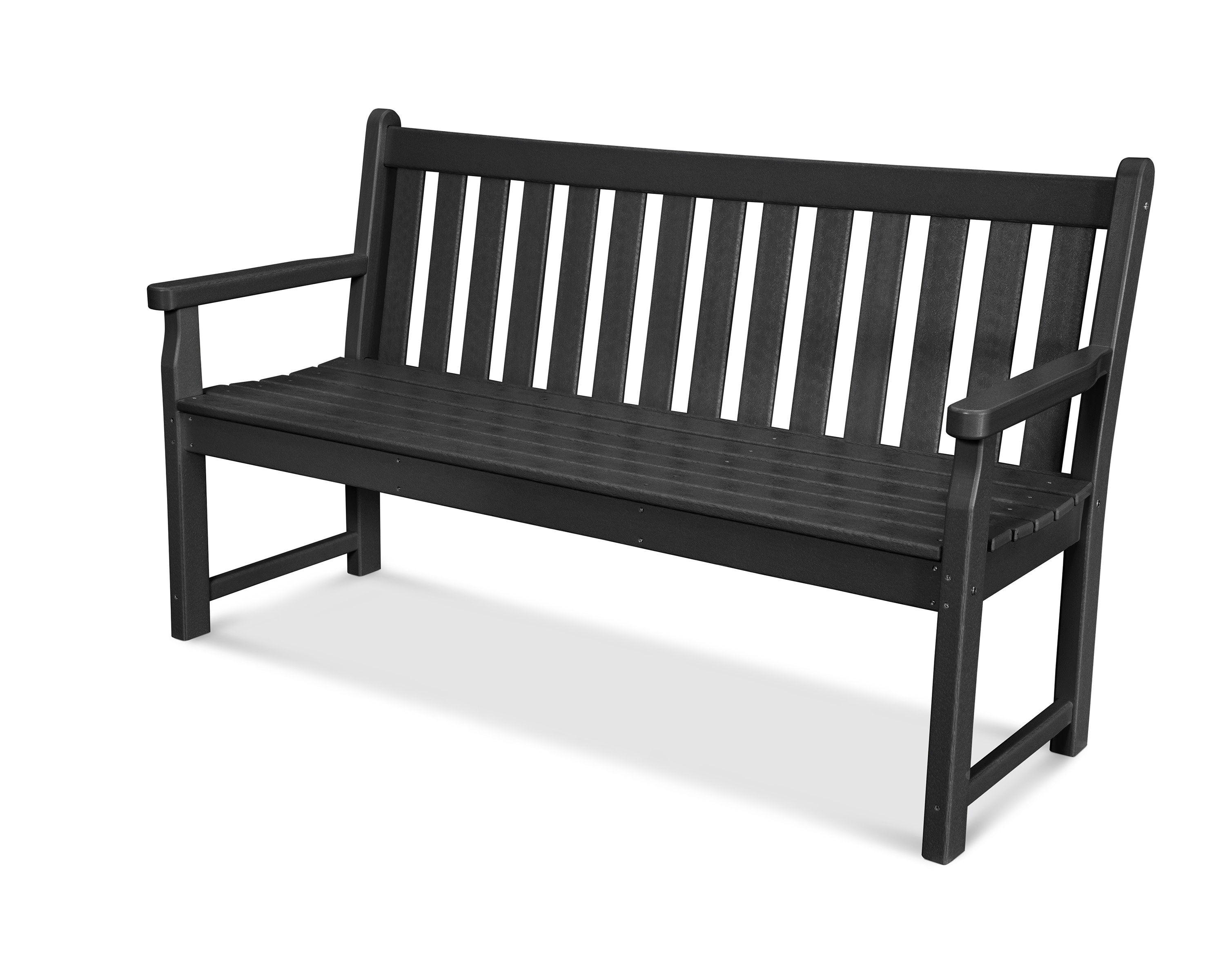 Traditional Garden 60" Bench in Black