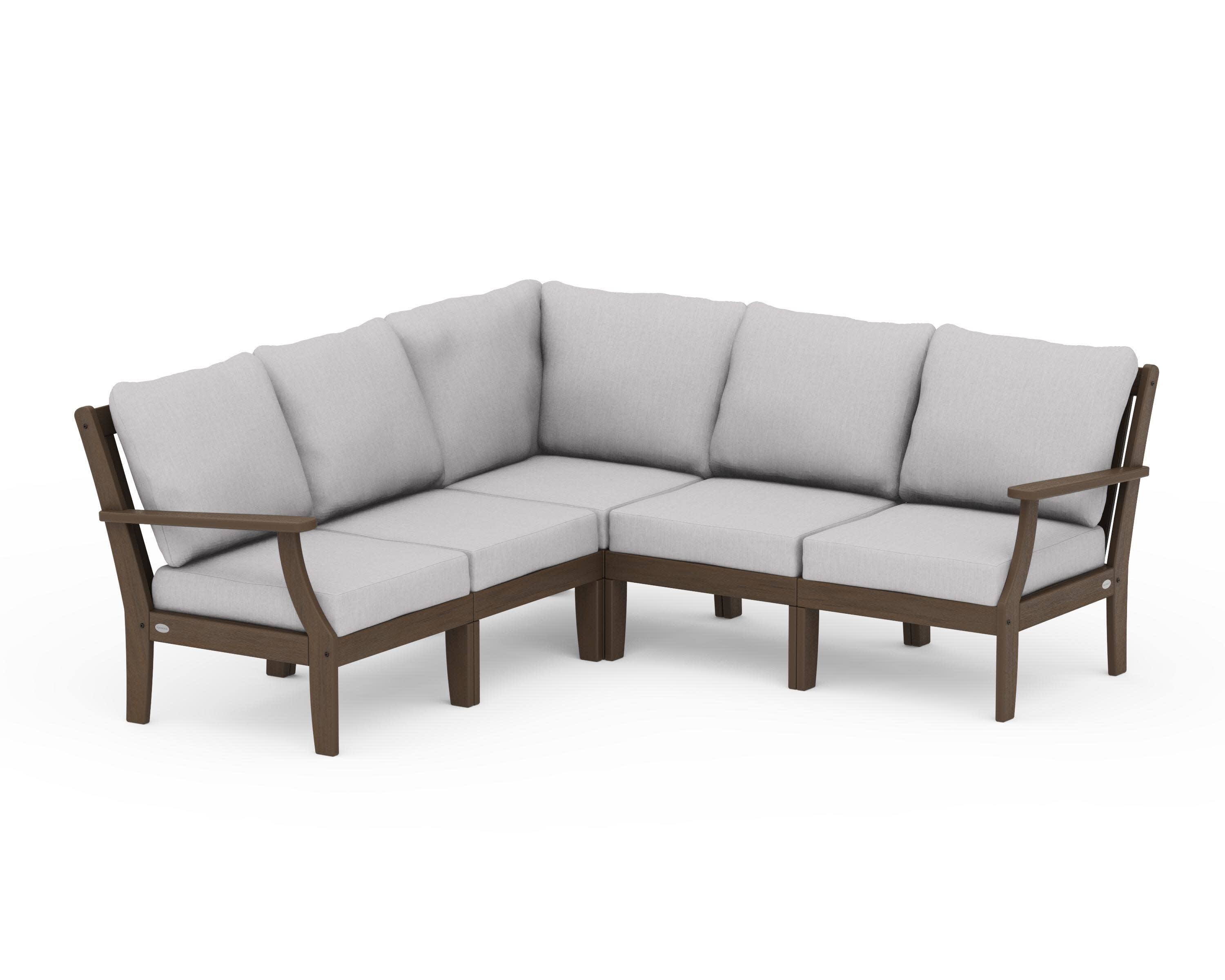 Braxton Modular 5-Piece Deep Seating Set in Kona / Granite
