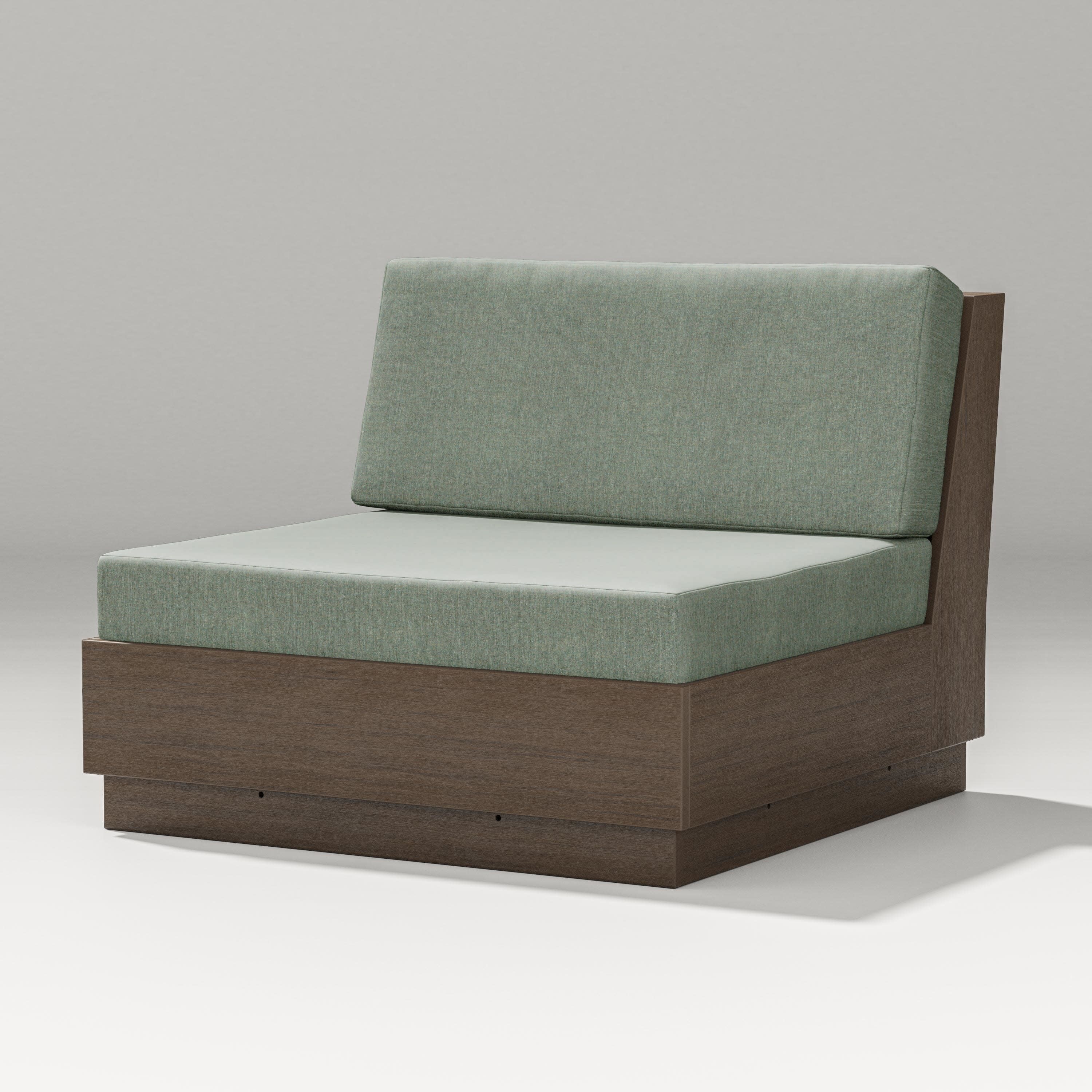 Elevate Modular Armless Chair in Kona / Cast Sage