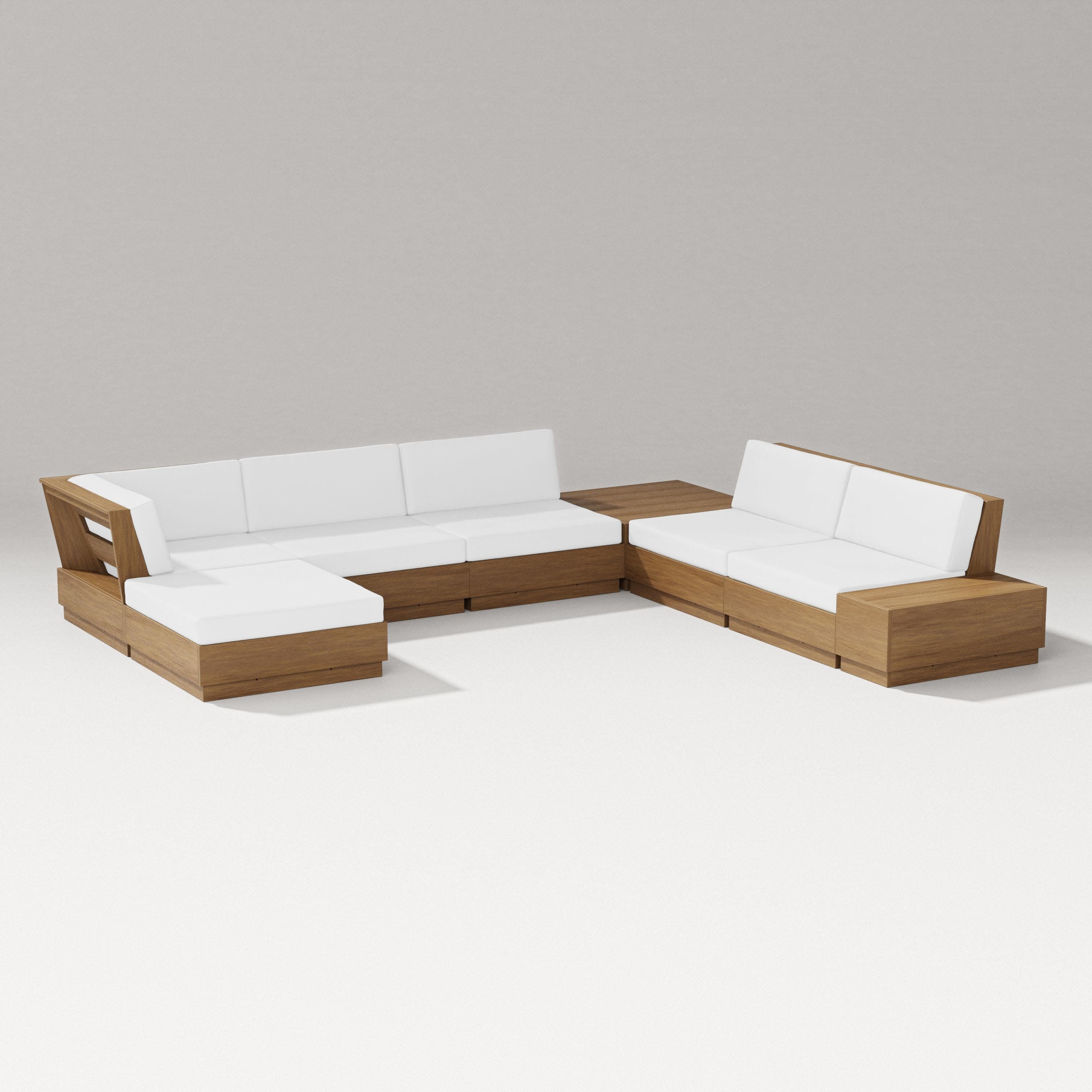 Elevate 8-Piece Corner Sectional in Natural / Natural