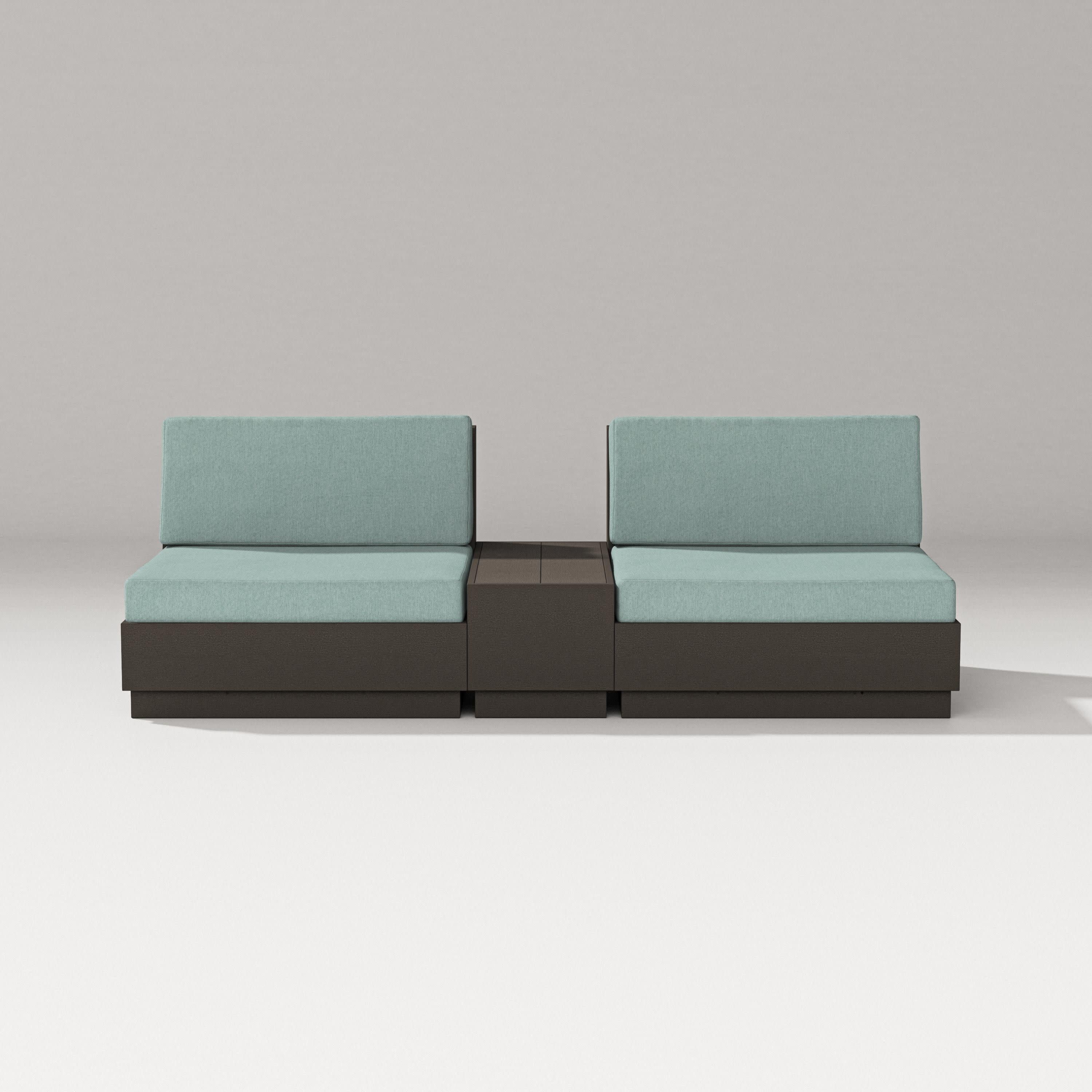 Elevate Lounge Chair Set in Vintage Coffee / Glacier Spa