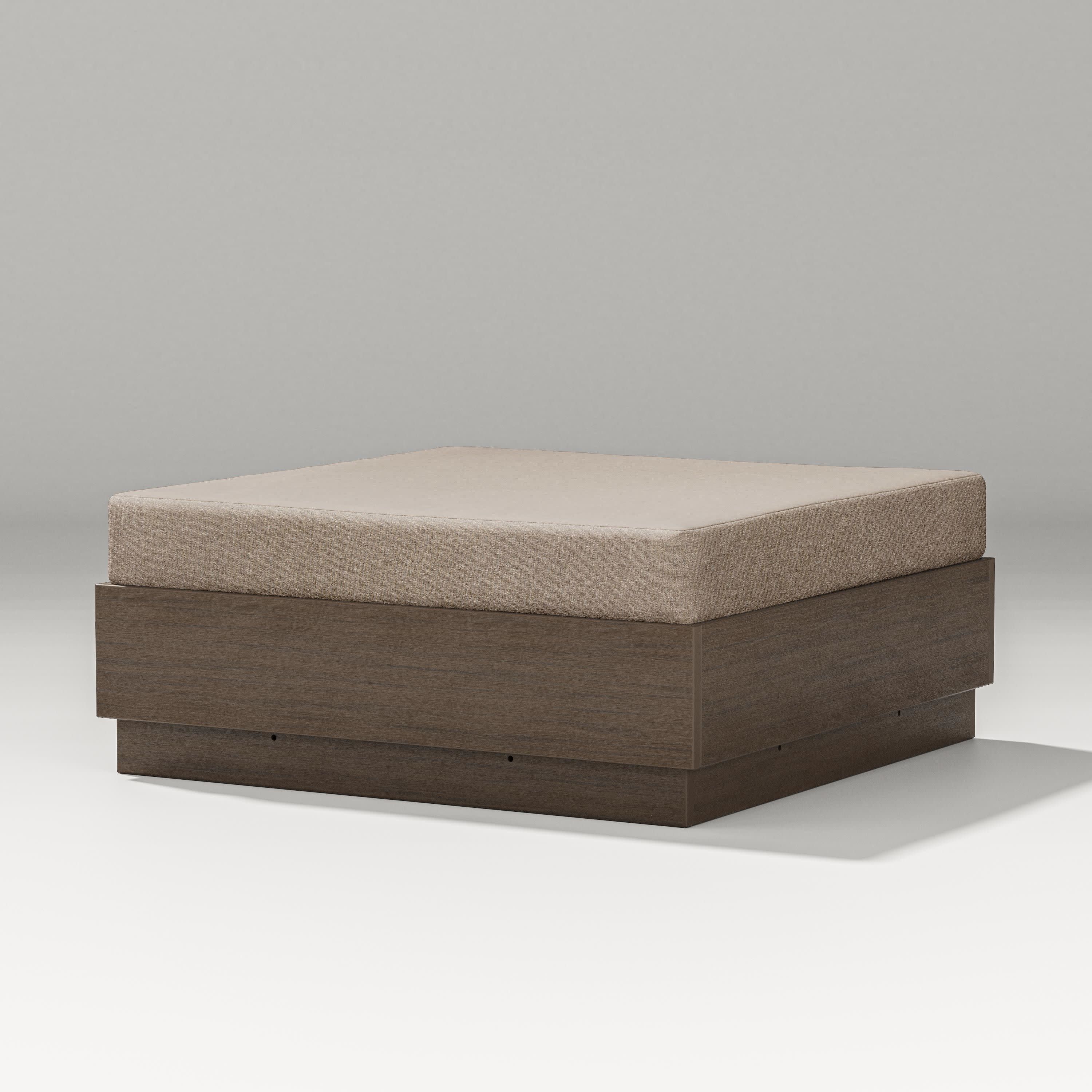Elevate Lounge Ottoman in Kona / Spiced Burlap