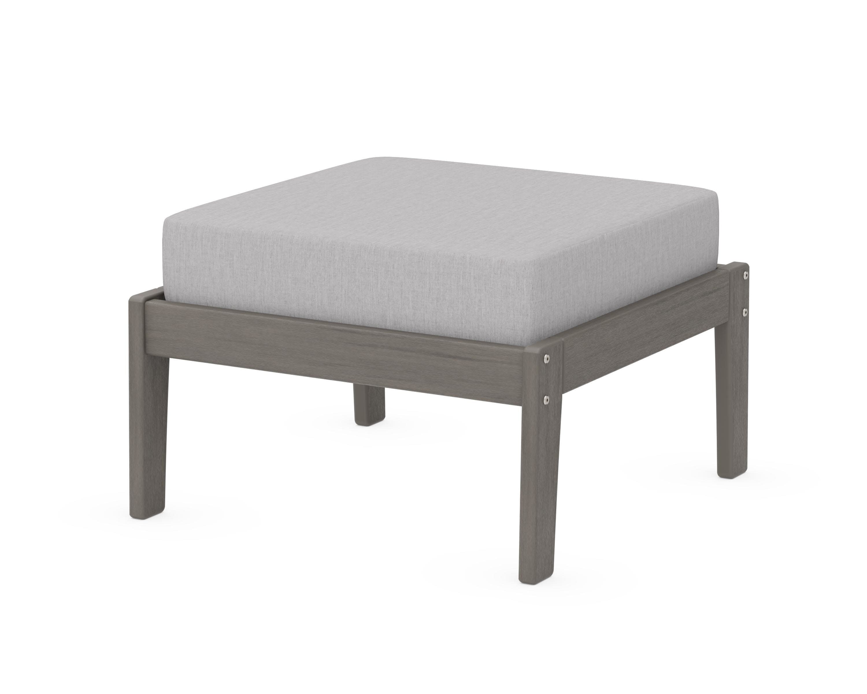 Deep Seating Ottoman in Driftwood / Granite