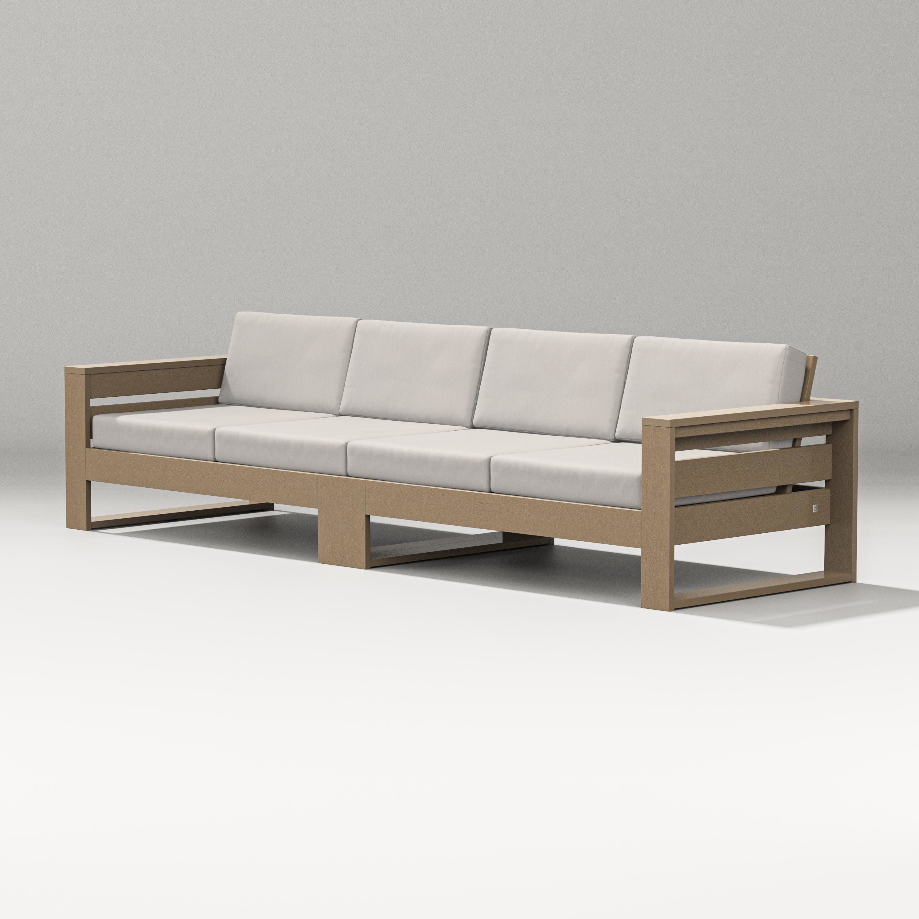 Latitude Straight Sectional in Vintage Sahara / Cast Ash