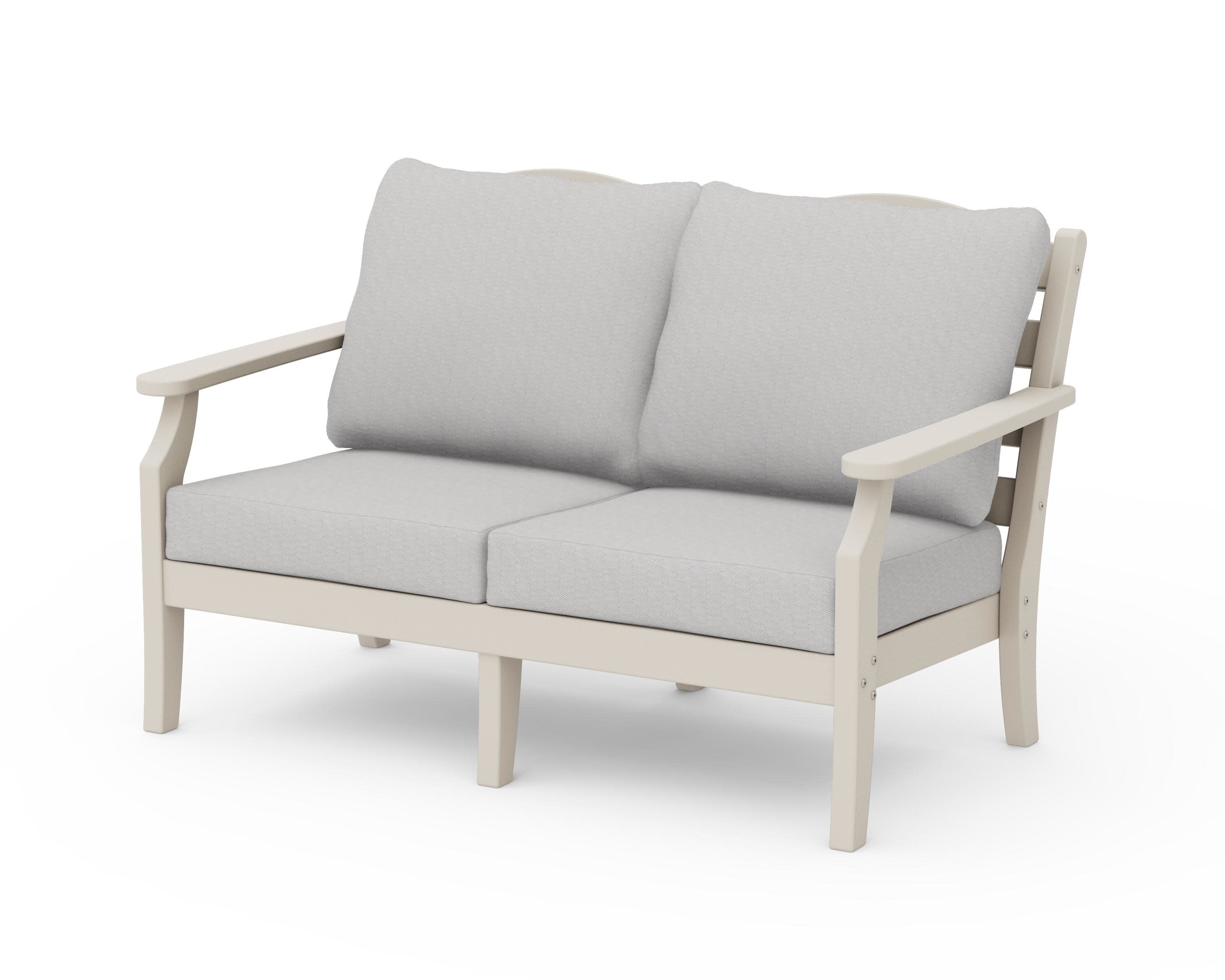 Savannah Deep Seating Loveseat in Sand / Diamond in the Rough