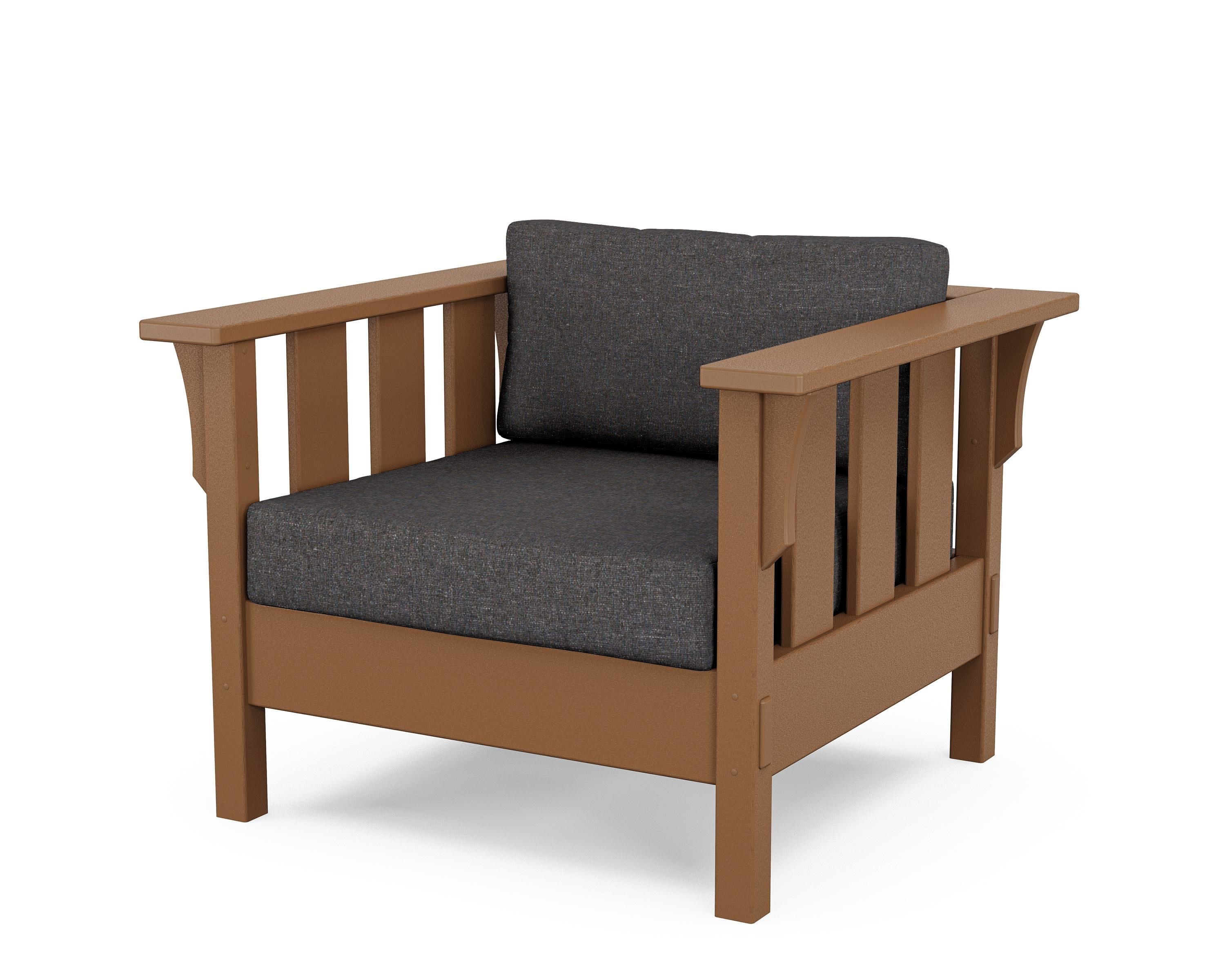Acadia Deep Seating Chair in Teak / Ash Charcoal