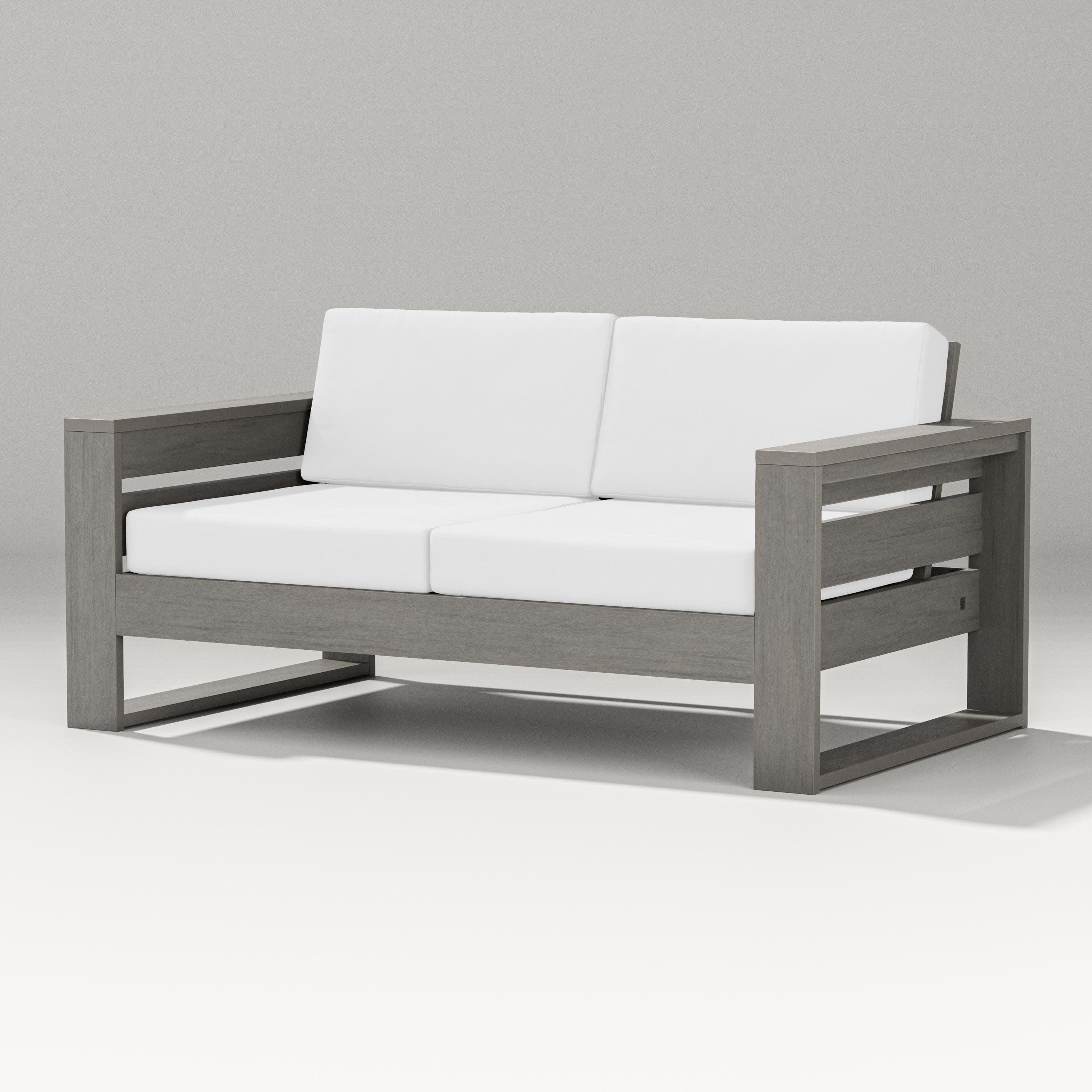 Latitude Loveseat in Driftwood / Natural