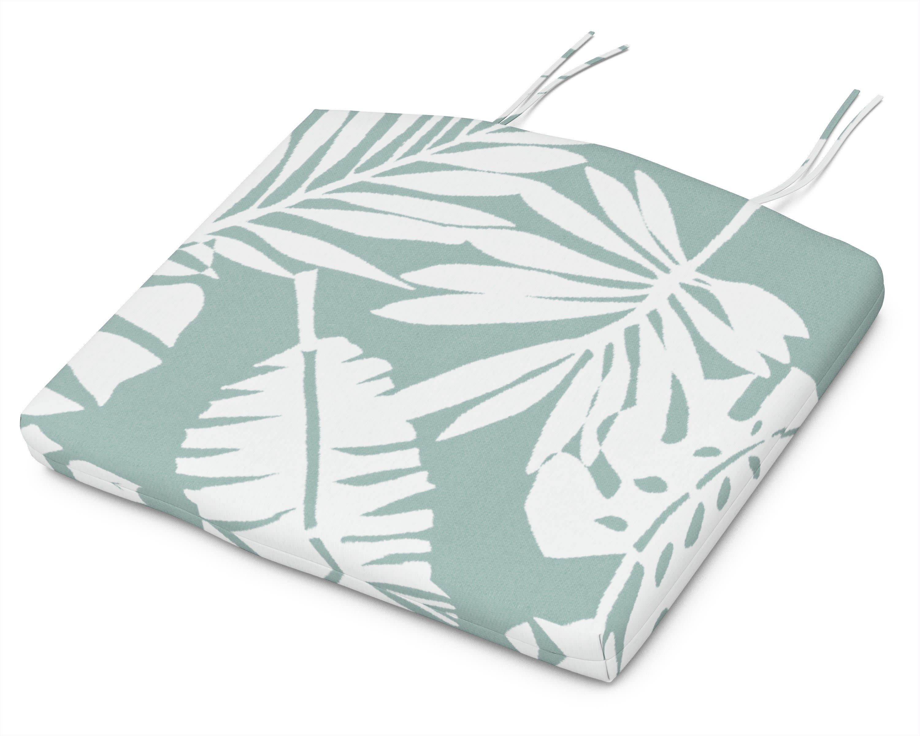 Standard Seat Cushion 18"D x 22"W x 2.5"H in Leaf Glacier Spa