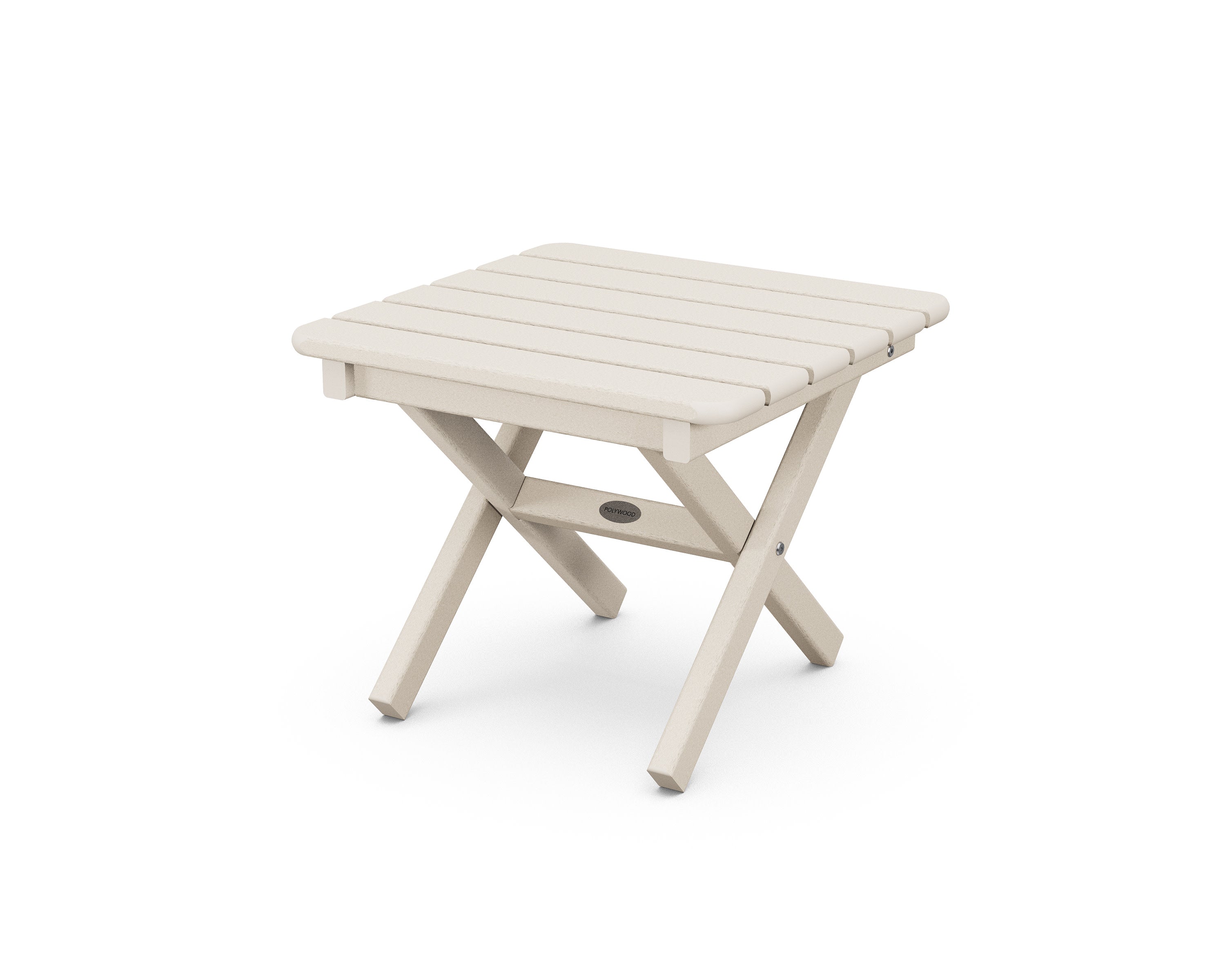 Square 18" Folding Side Table in Sand