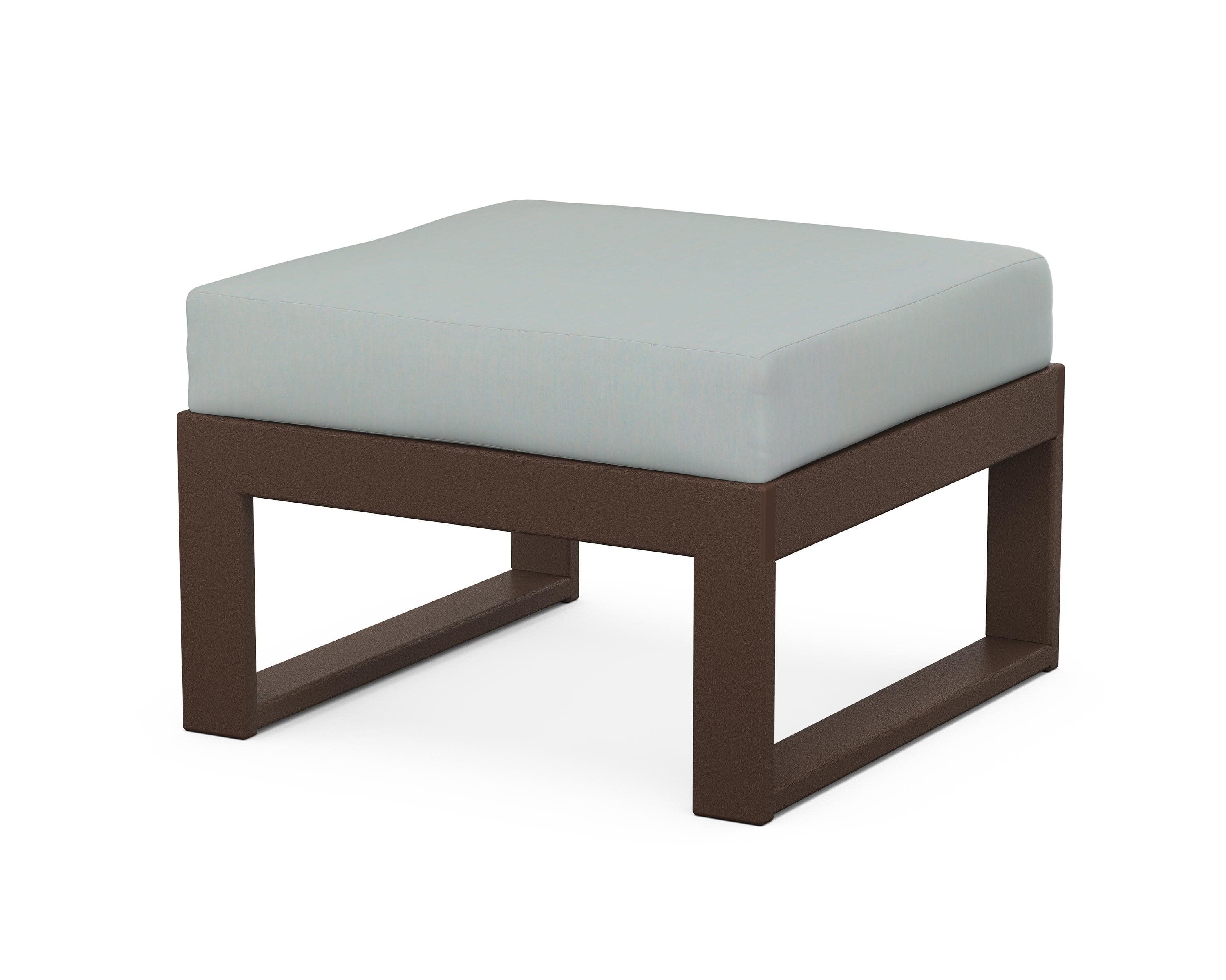 Modular Ottoman - Modern in Mahogany / Spa
