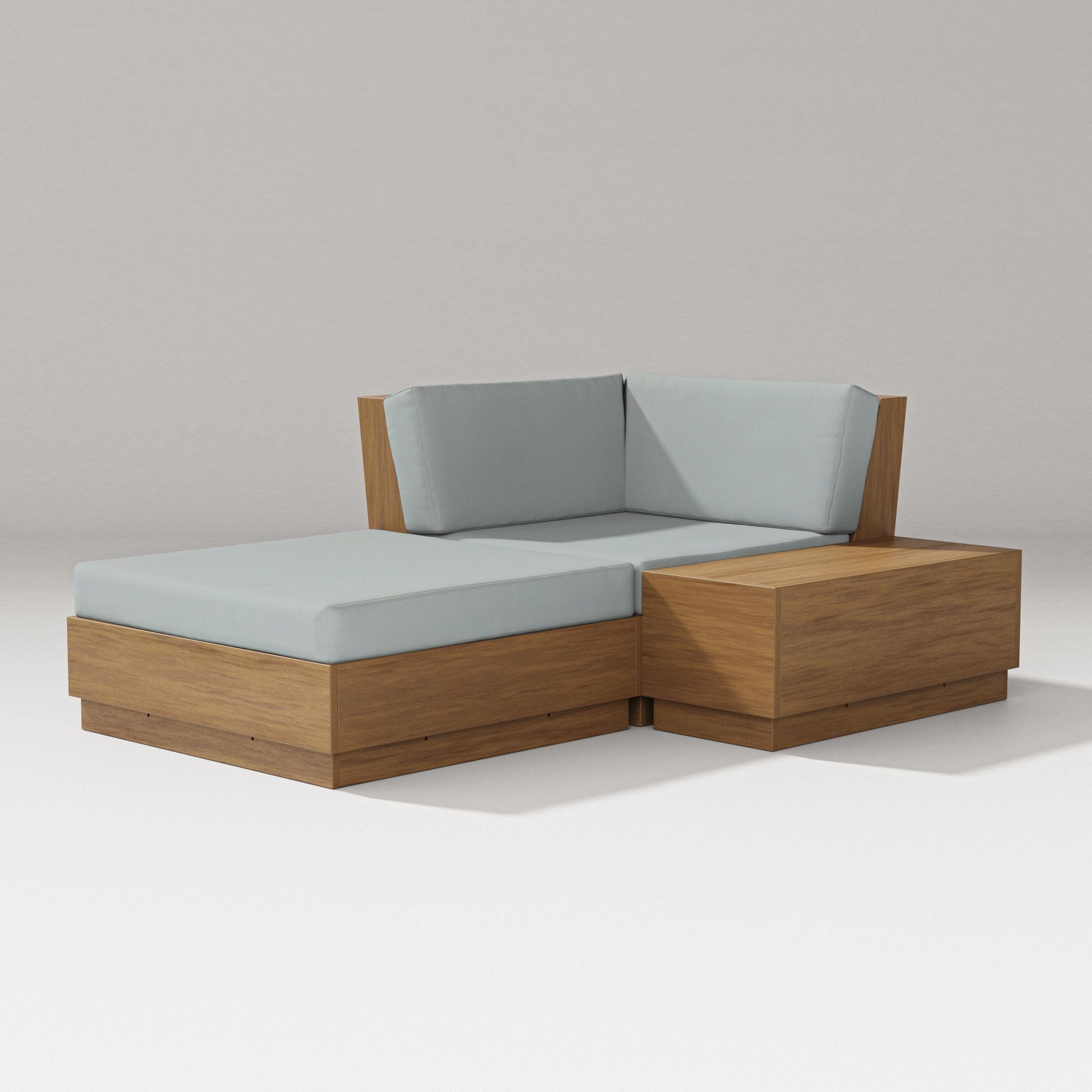 Elevate Corner Chaise in Natural / Spa