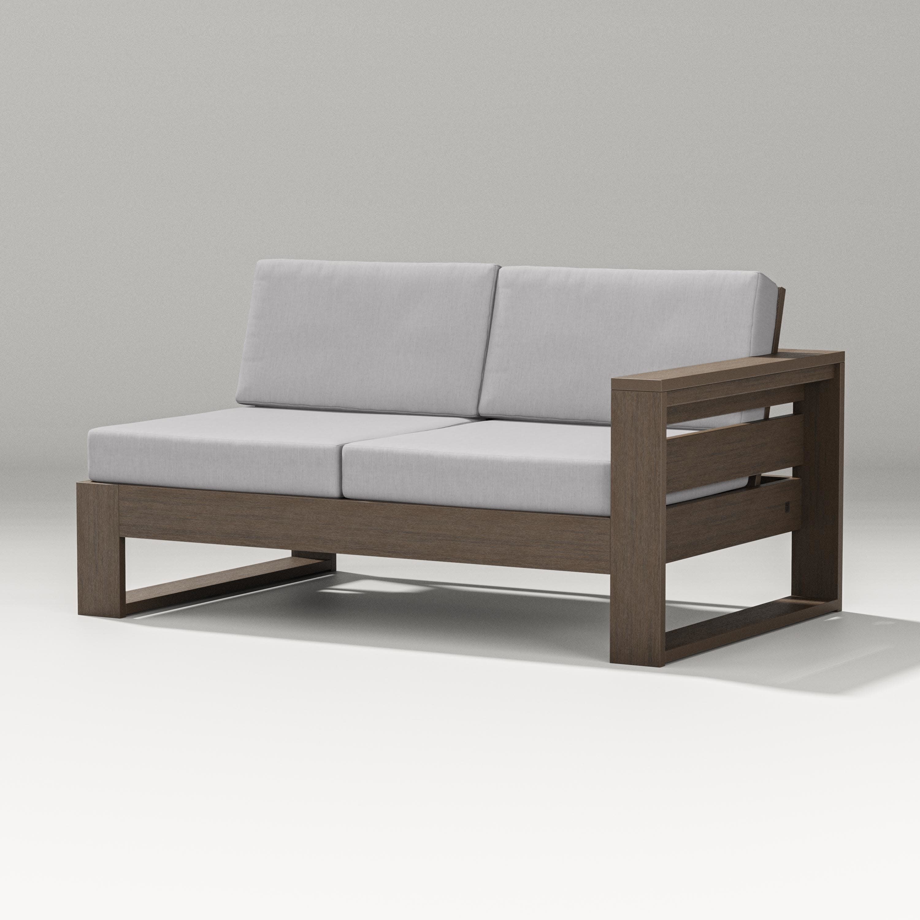Latitude Modular Right Arm Loveseat in Kona / Granite