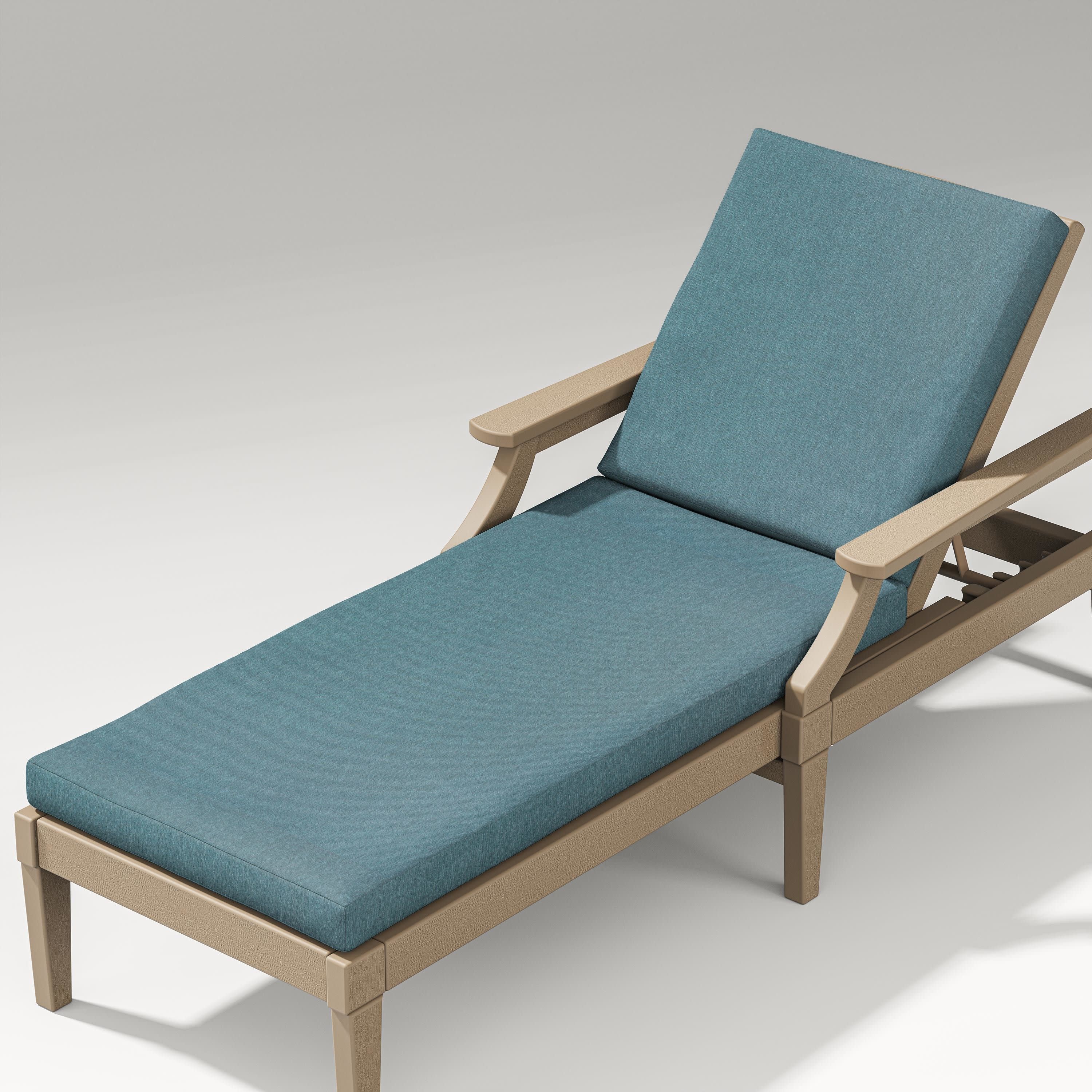 Estate Chaise Lounge Full Cushion in Ocean Teal
