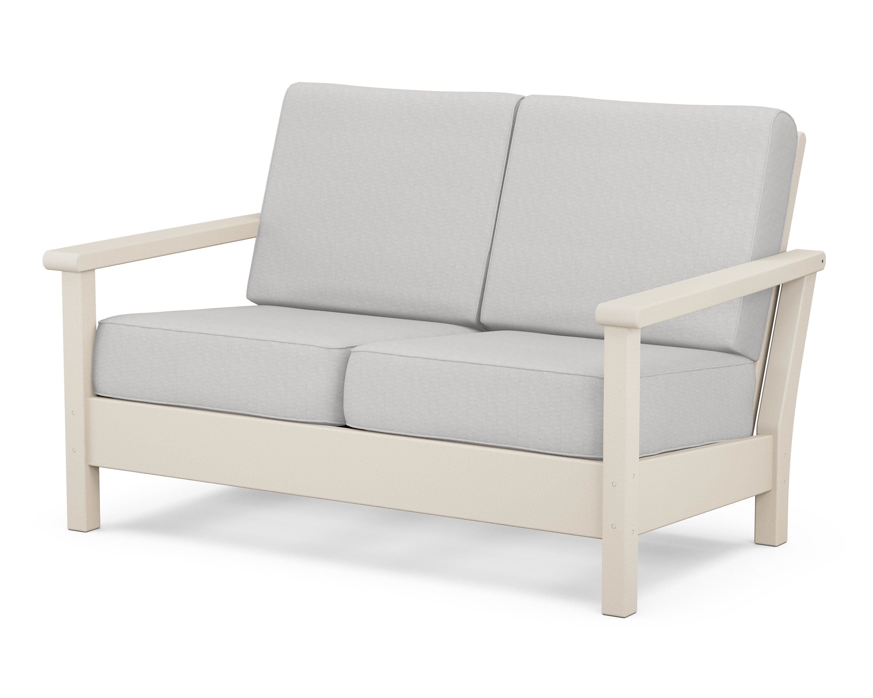 Harbour Deep Seating Loveseat in Sand / Diamond in the Rough