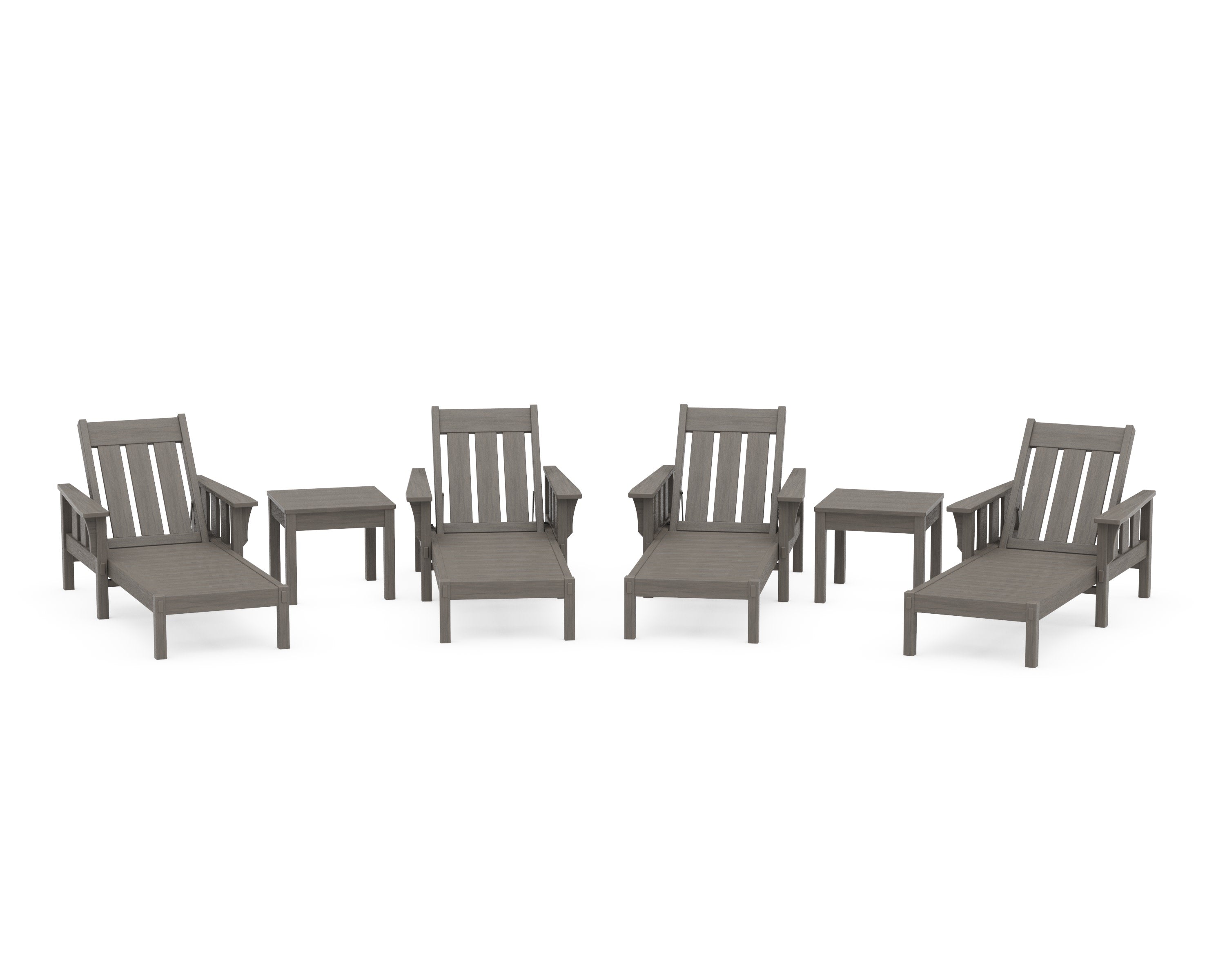 Acadia 6-Piece Chaise Set in Driftwood