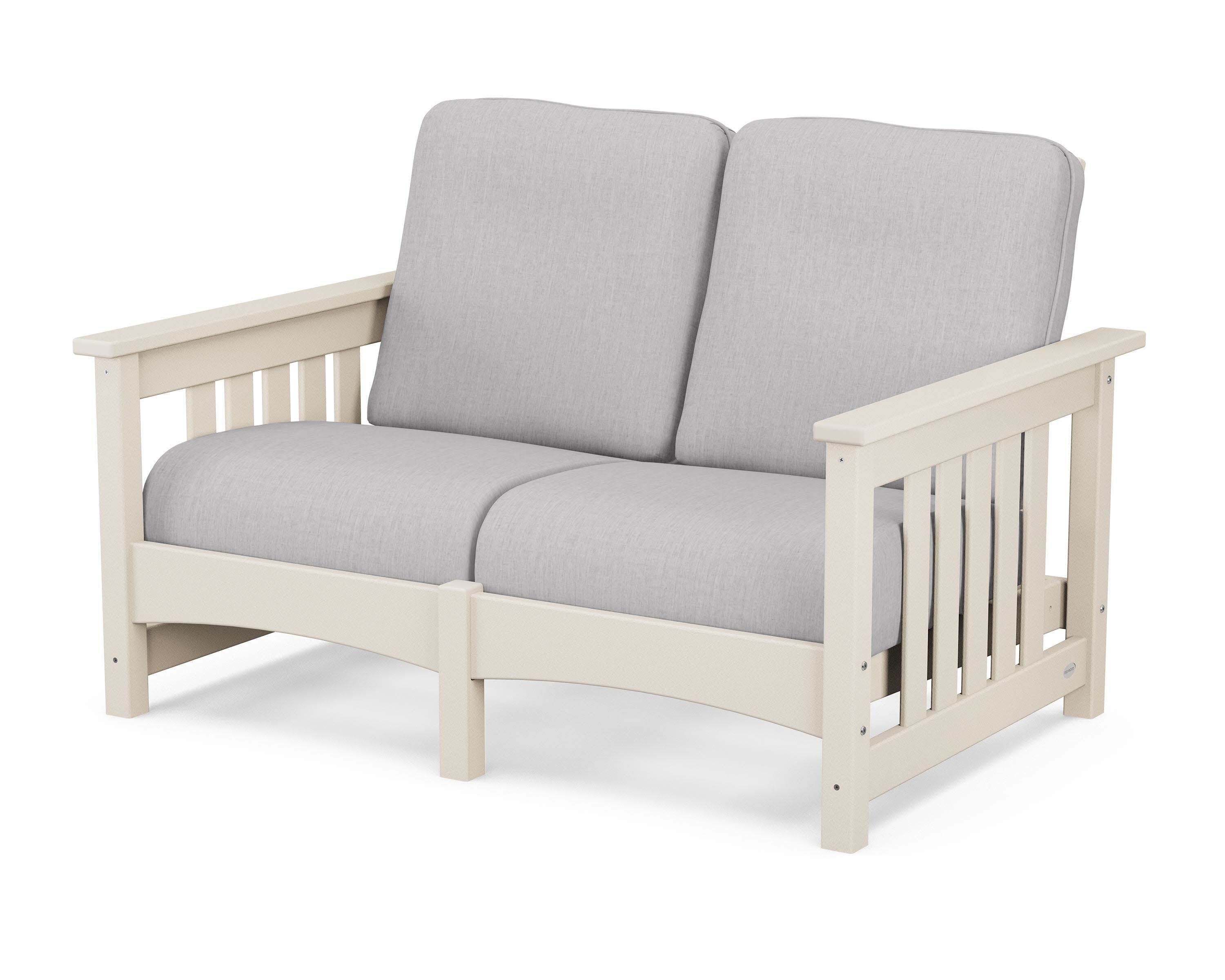 Club Mission Loveseat in Sand / Granite