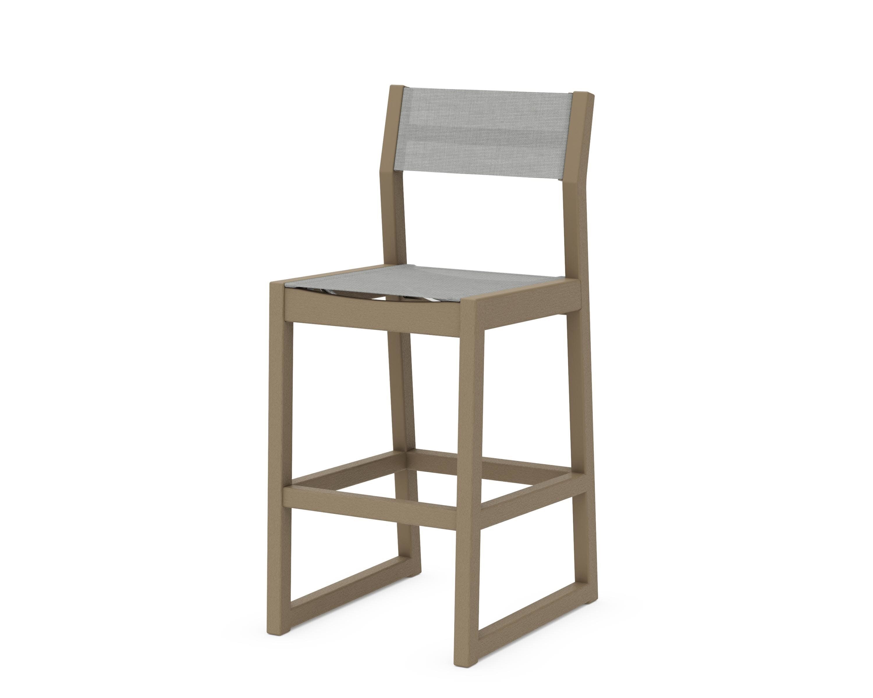 EDGE Sling Bar Side Chair in Vintage Sahara / Metallic Sling