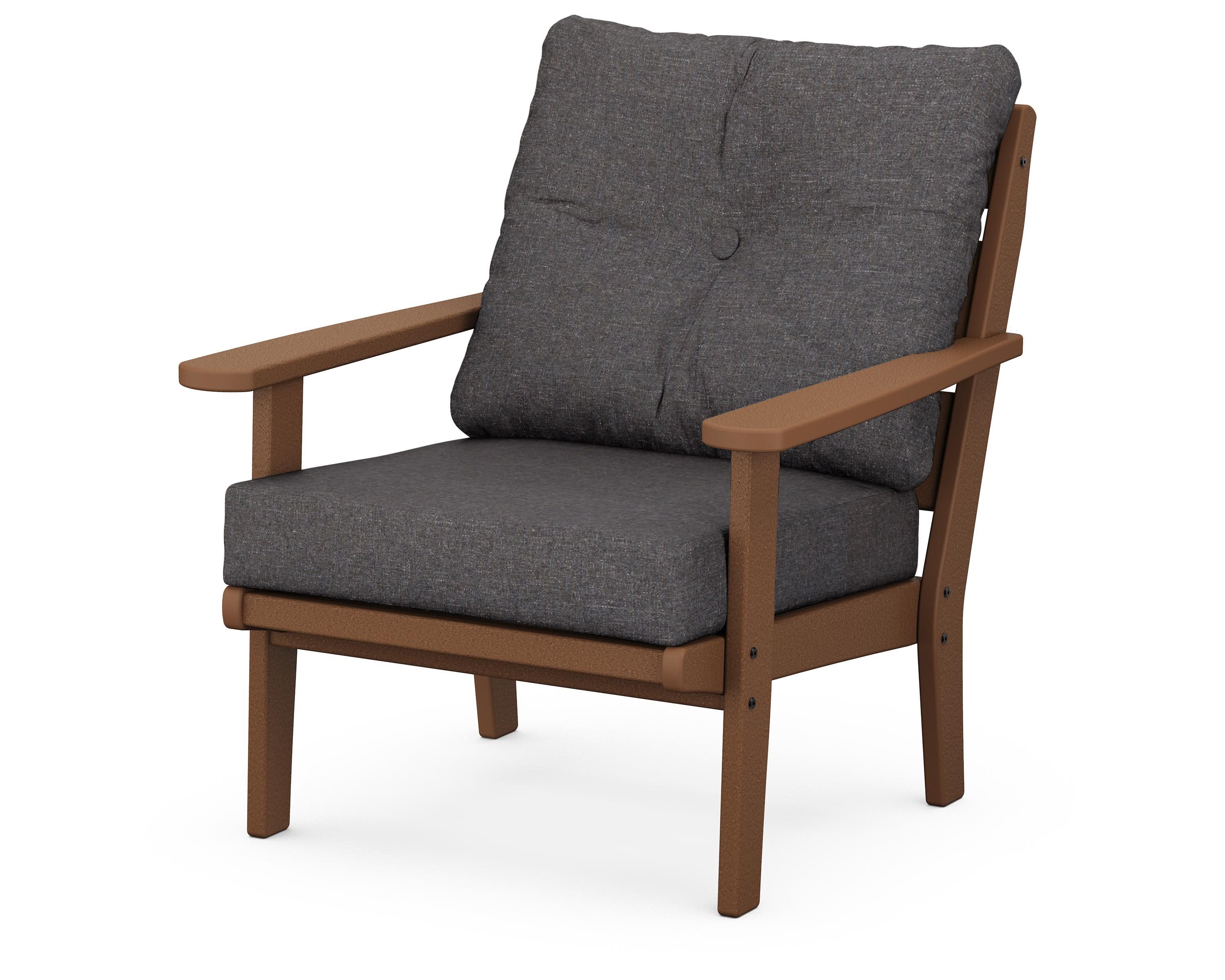 Lakeside Deep Seating Chair in Teak / Ash Charcoal